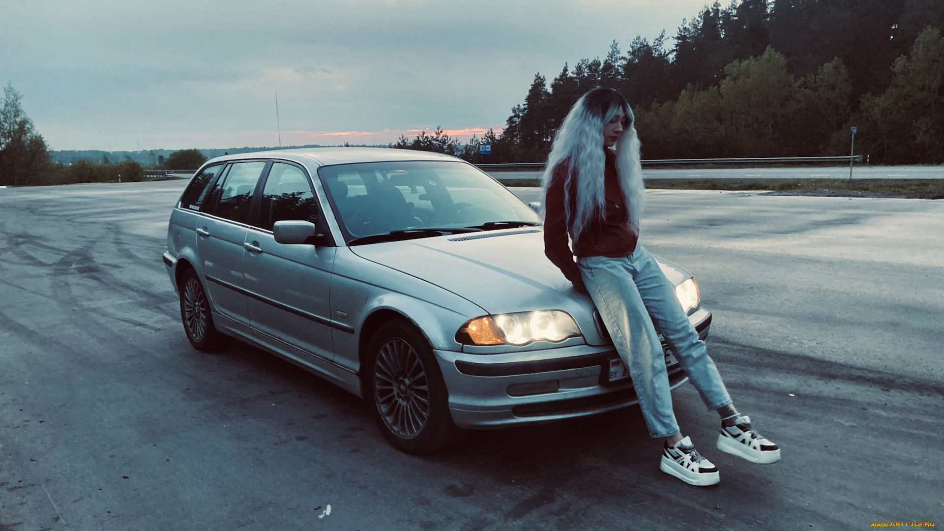 автомобили, -авто, с, девушками, bmw, 3, series