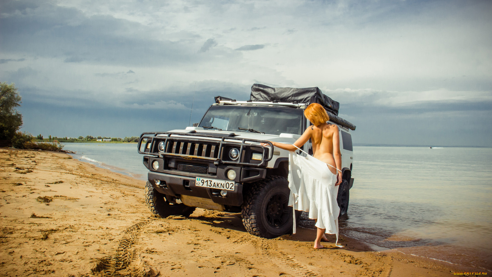 автомобили, -авто, с, девушками, hummer, h2