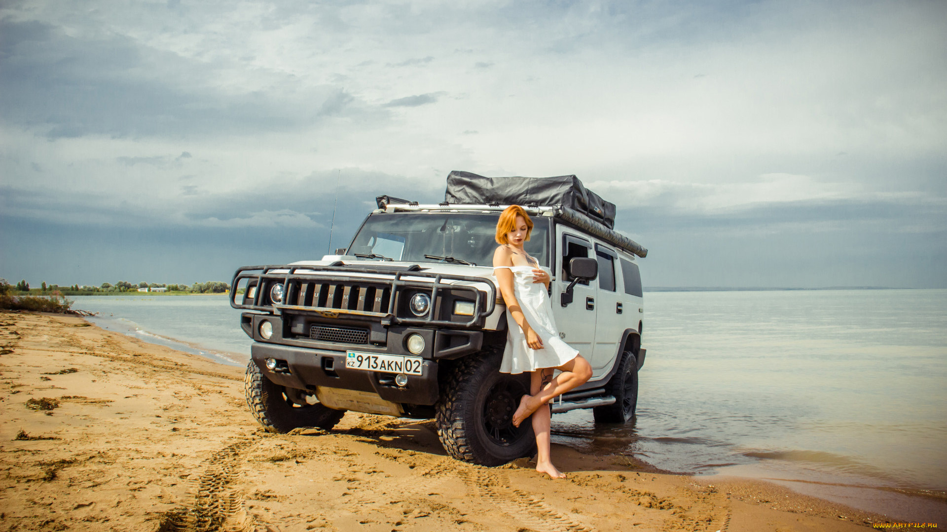 автомобили, -авто, с, девушками, hummer, h2