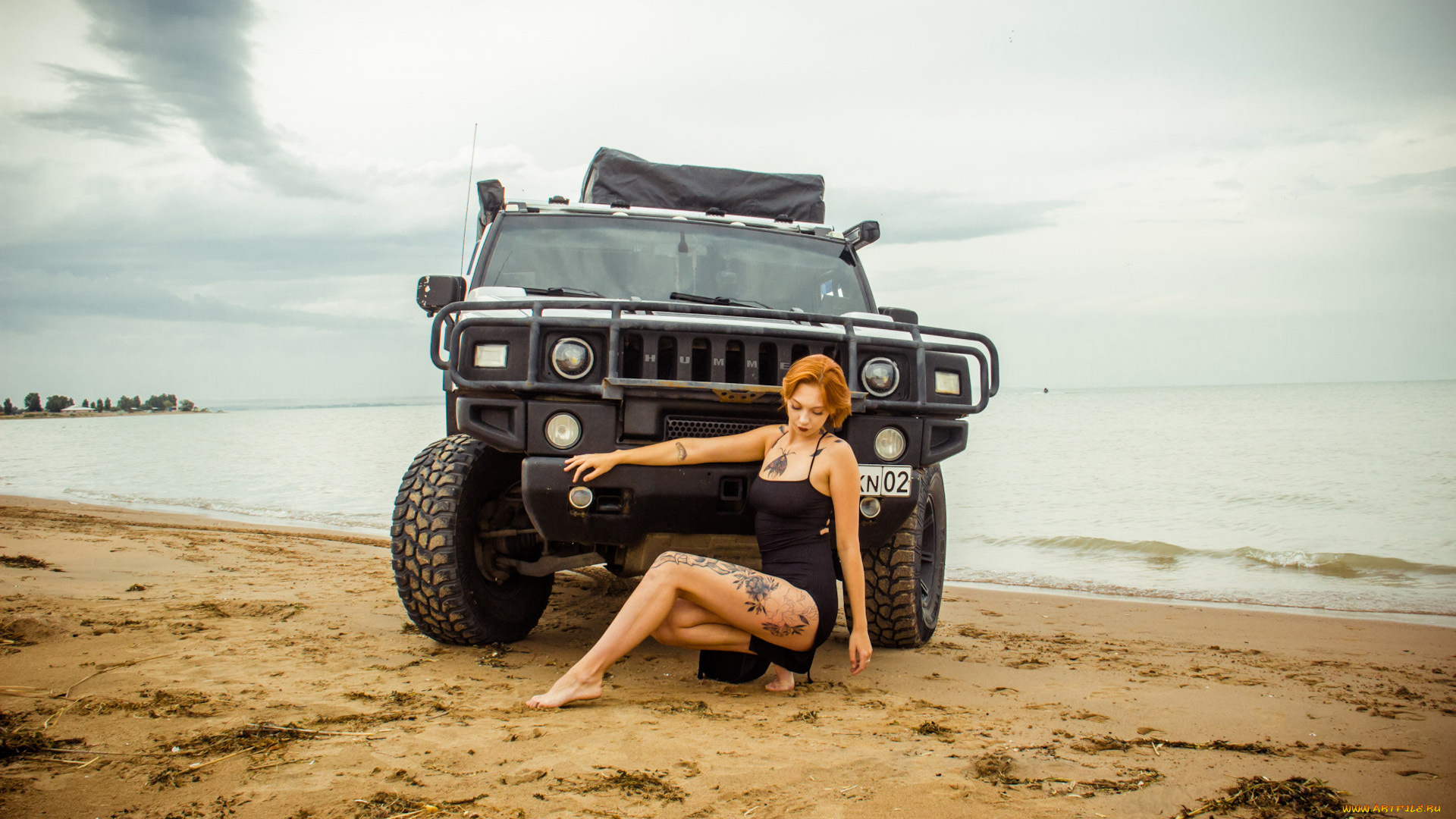 автомобили, -авто, с, девушками, hummer, h2