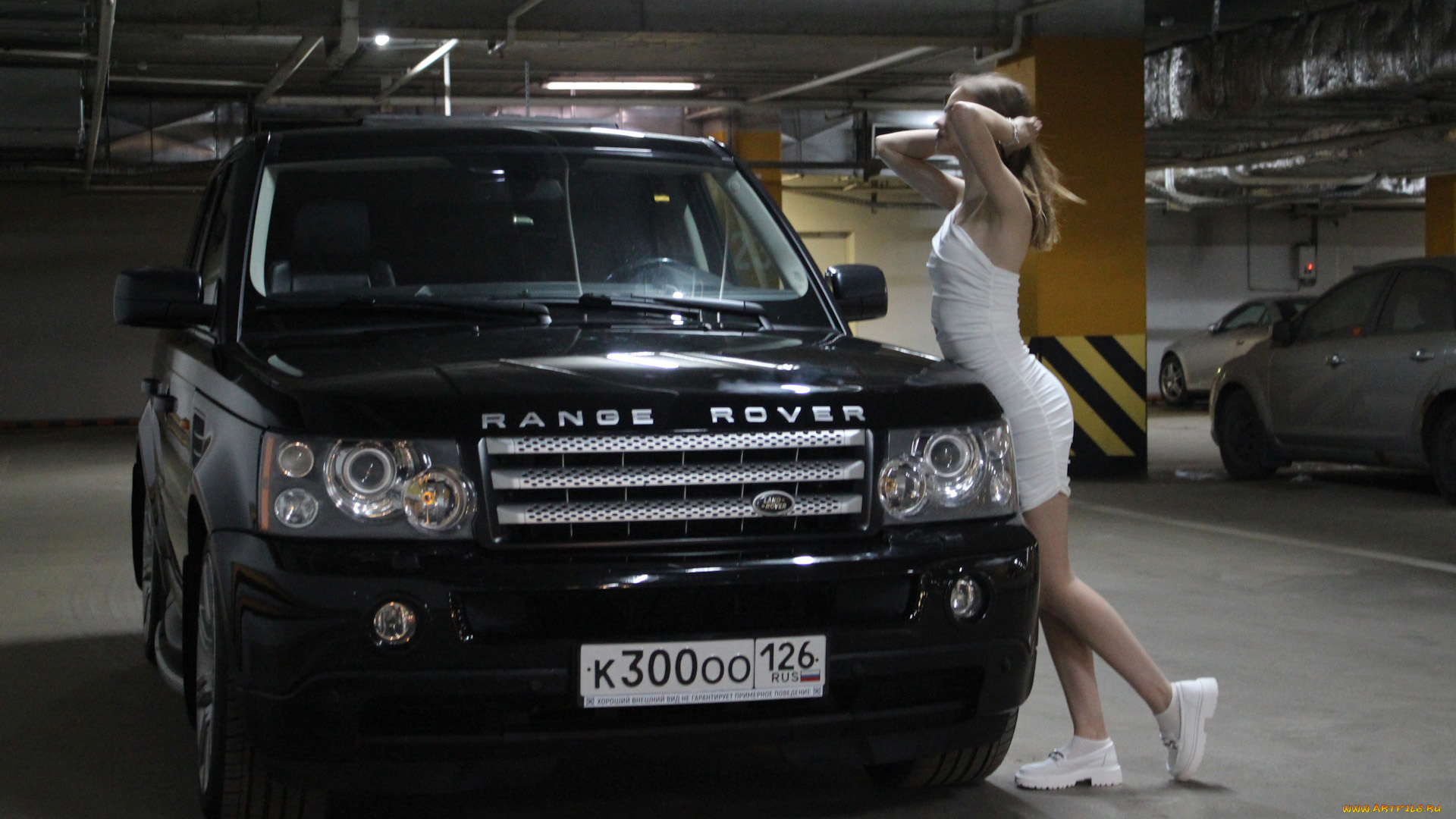 автомобили, -авто, с, девушками, land, rover, range