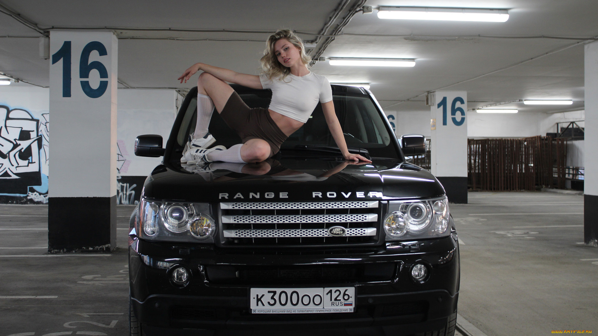 автомобили, -авто, с, девушками, land, rover, range