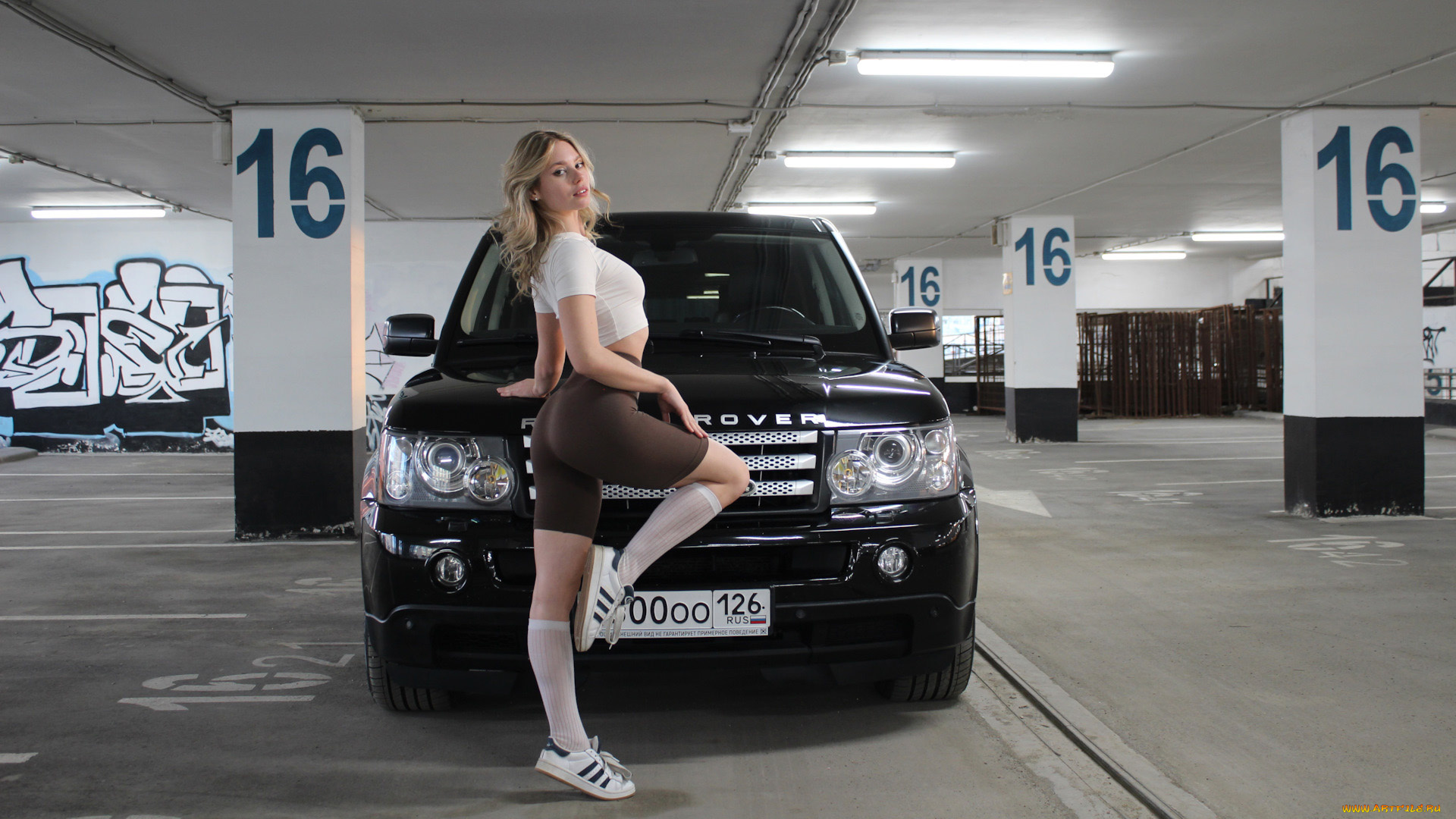 автомобили, -авто, с, девушками, land, rover, range