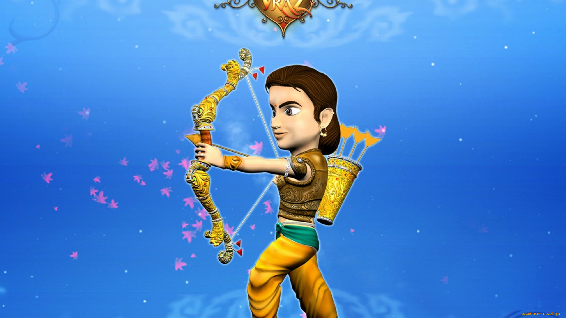 видео, игры, the, legend, of, vraz, парень, индус, лук