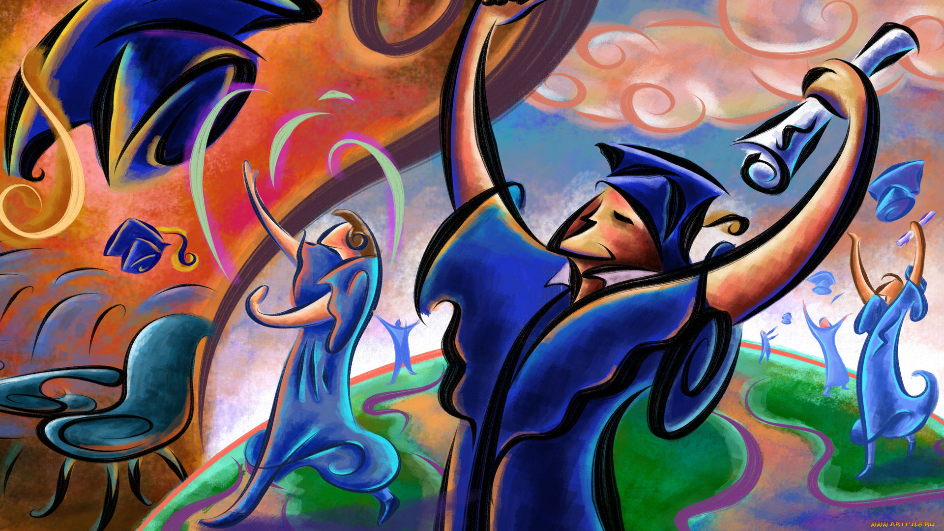 рисованные, люди