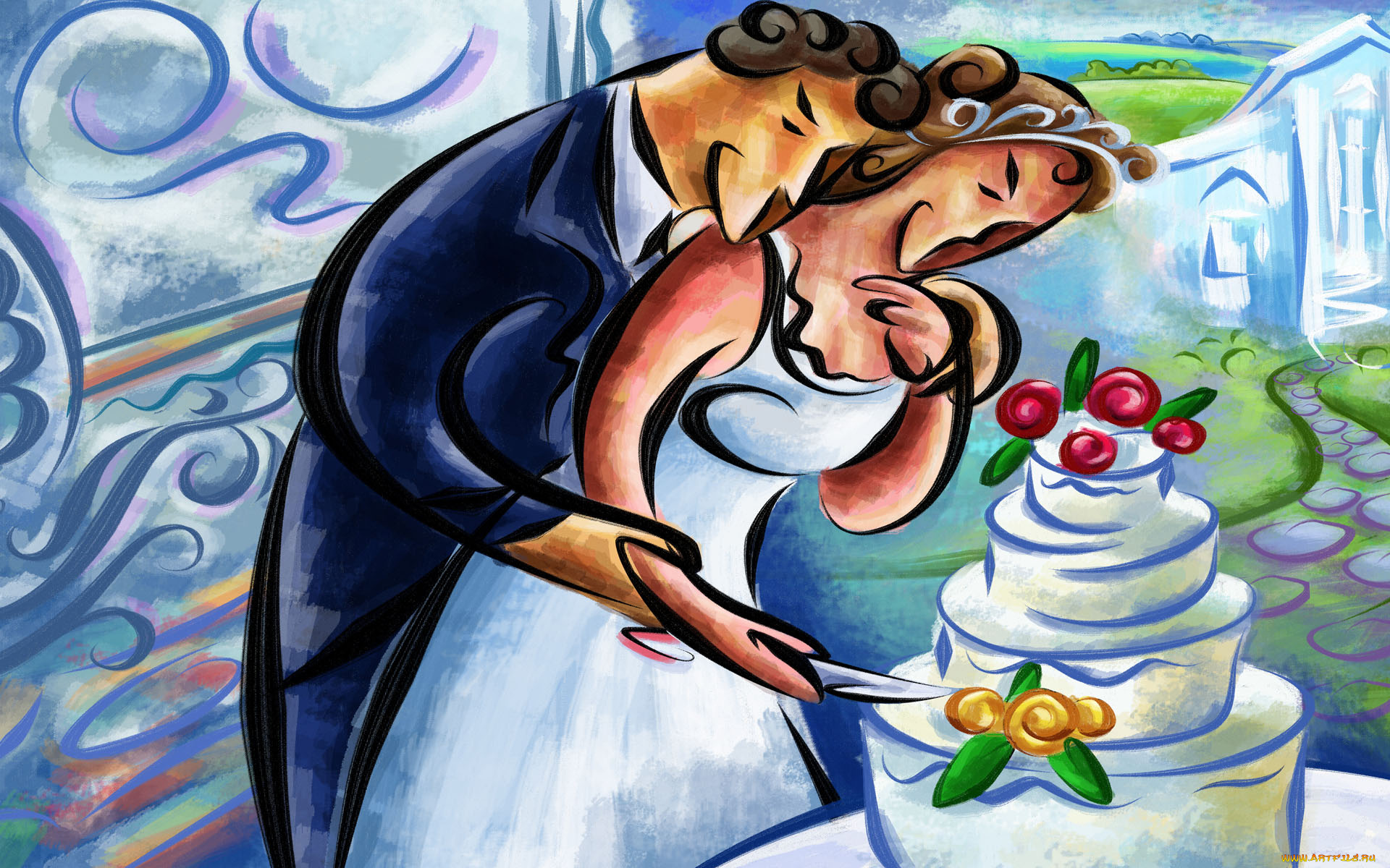 рисованные, люди