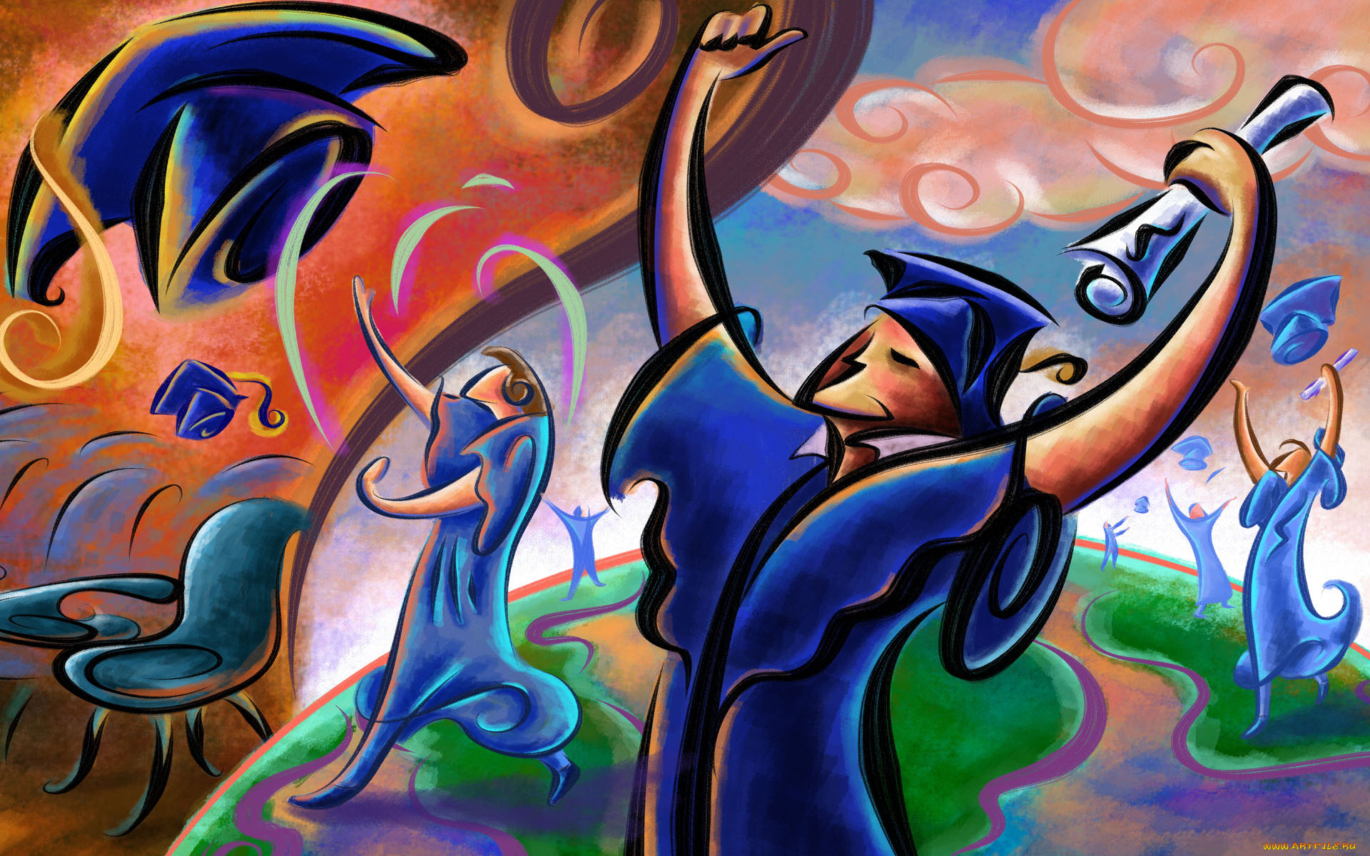 рисованные, люди