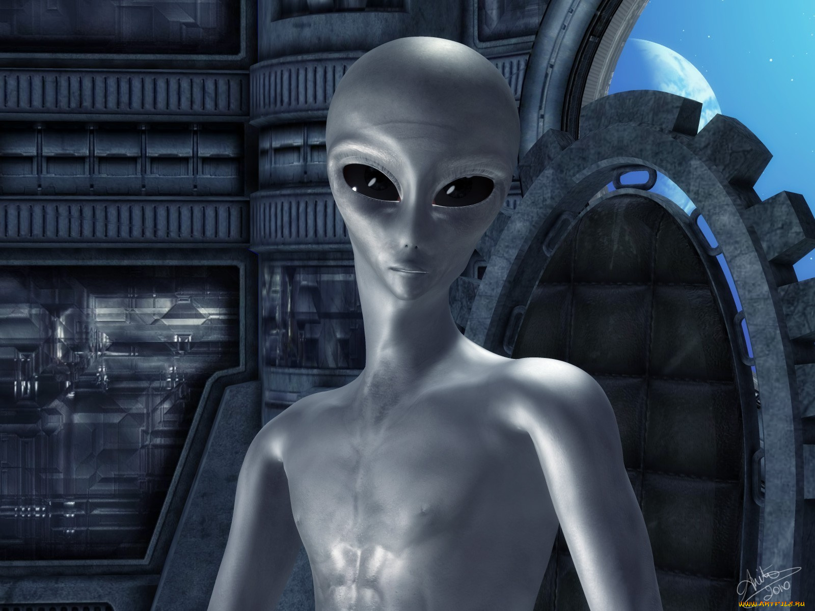 3д, графика, fantasy, фантазия, гуманоид