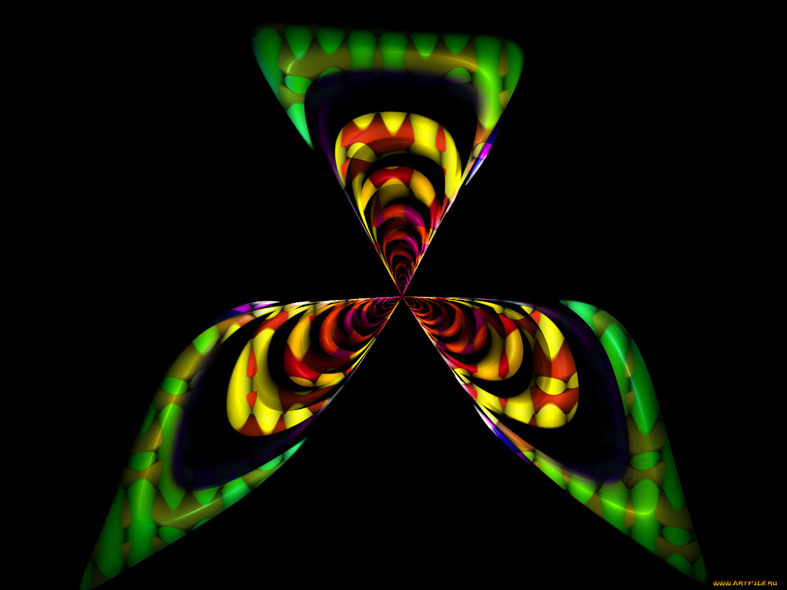 3д, графика, fractal, фракталы, абстракция, фон, тёмный