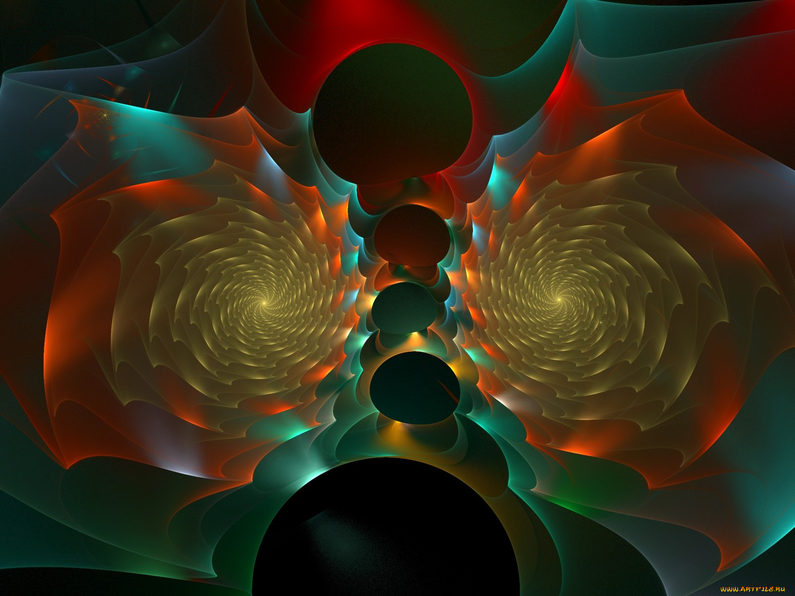 3д, графика, fractal, фракталы, абстракция