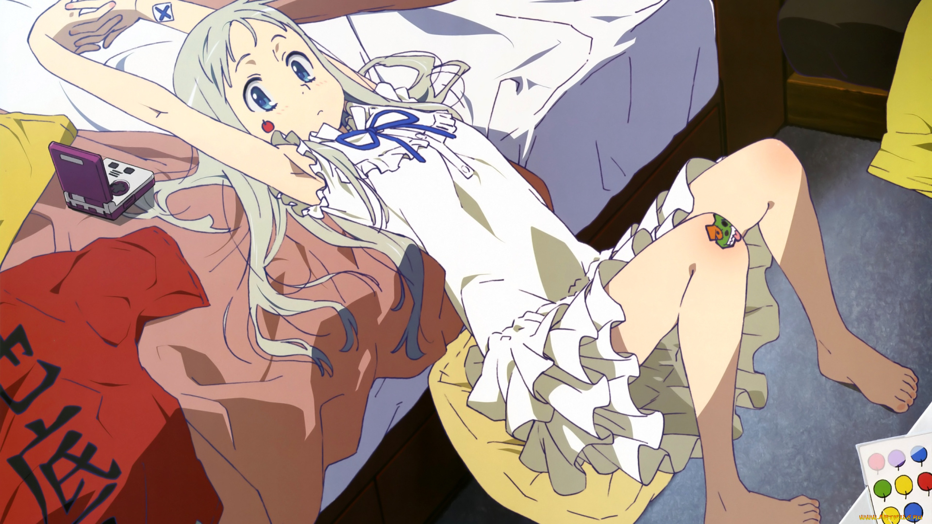 аниме, anohana, девушка