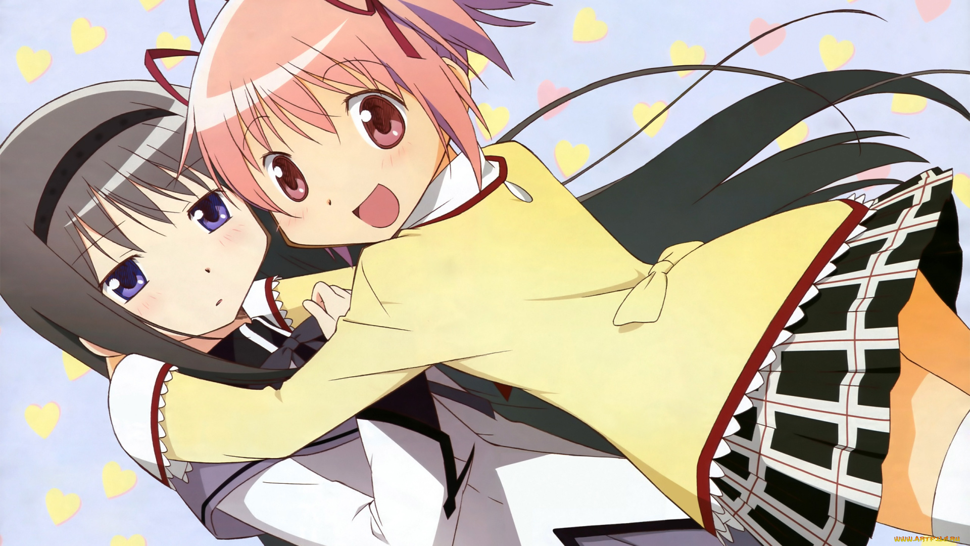 аниме, mahou, shoujo, madoka, magika, девушки