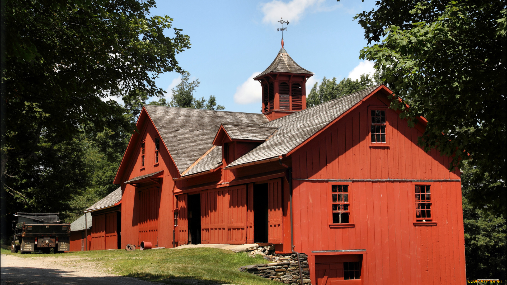 разное, сооружения, постройки, дом, деревья