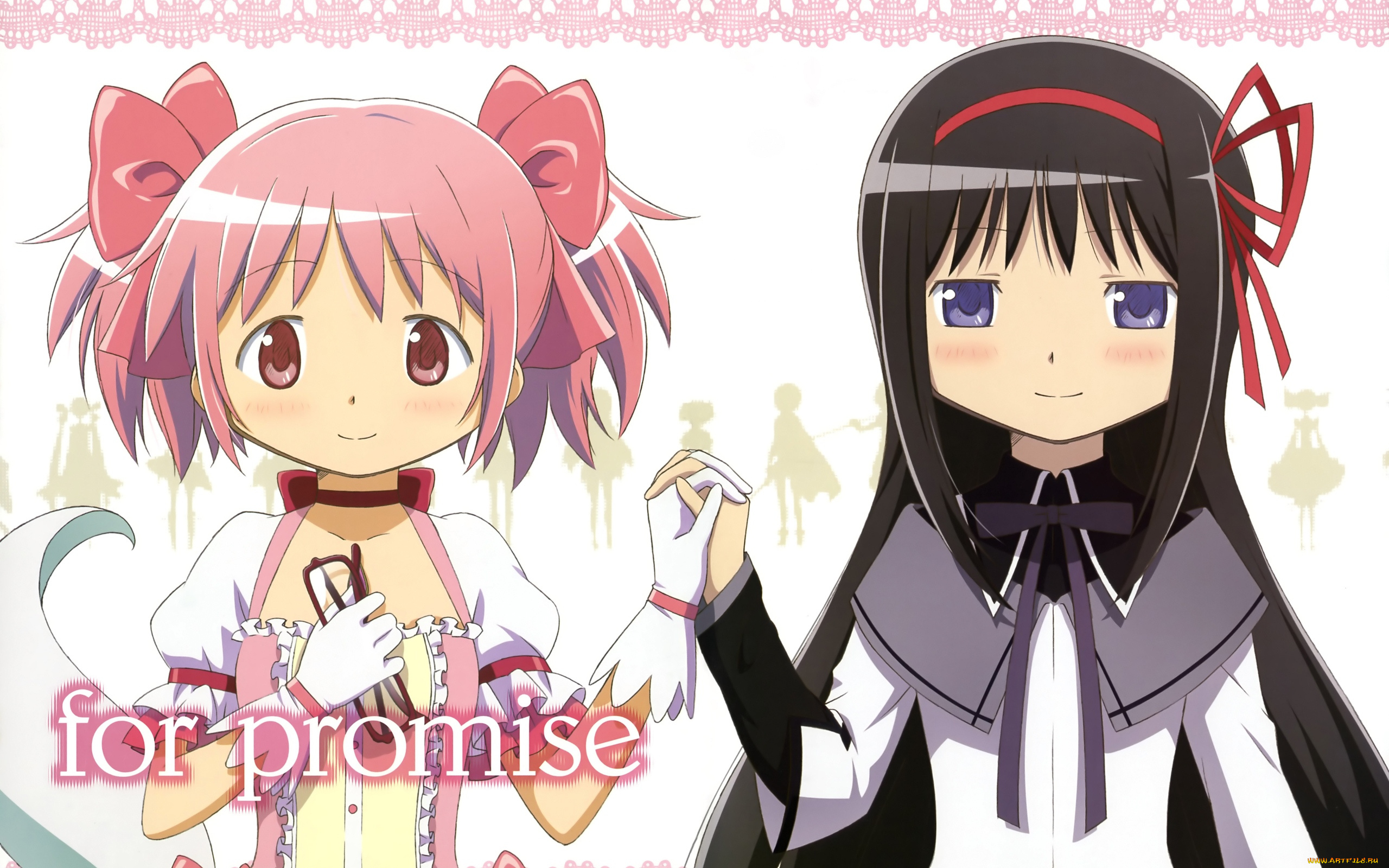 аниме, mahou, shoujo, madoka, magika, девушки