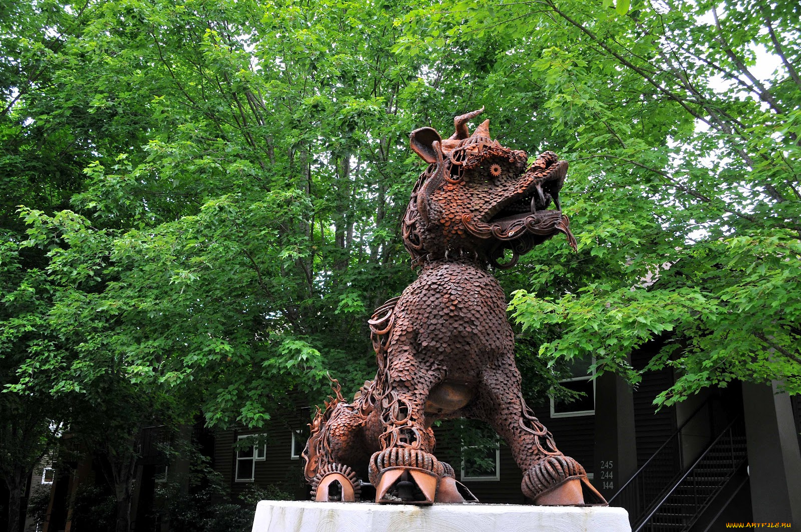 разное, рельефы, статуи, музейные, экспонаты, метал, скульптура, дракон