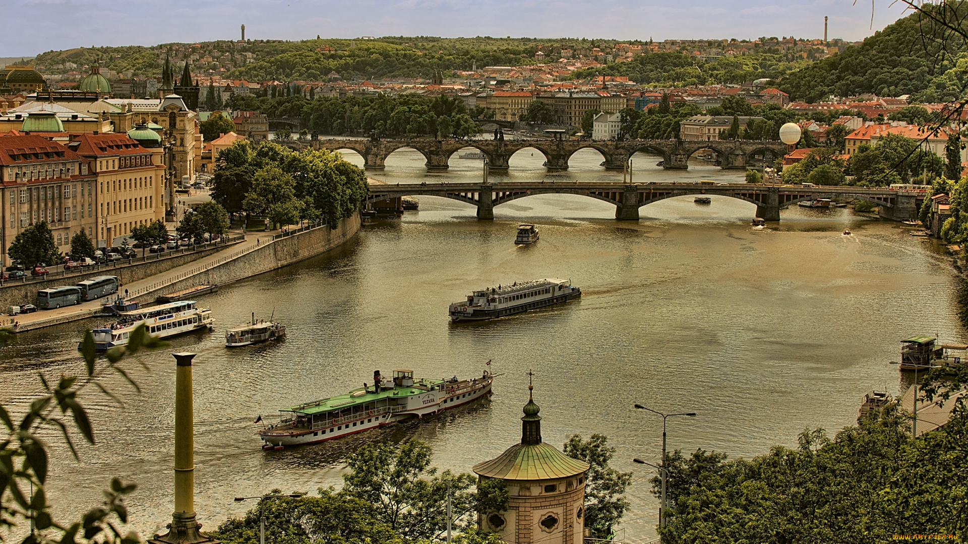города, прага, Чехия, hdr