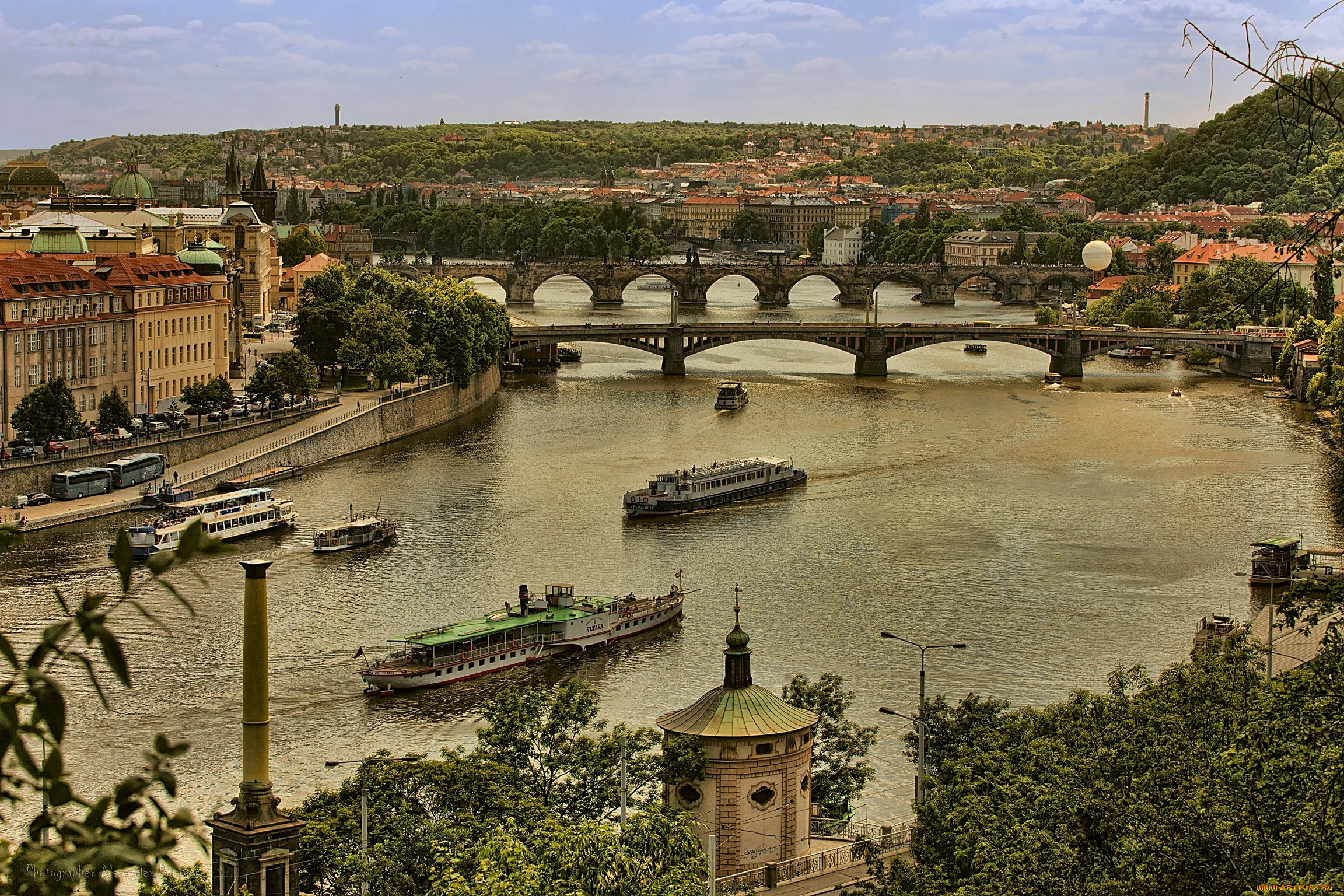 города, прага, Чехия, hdr