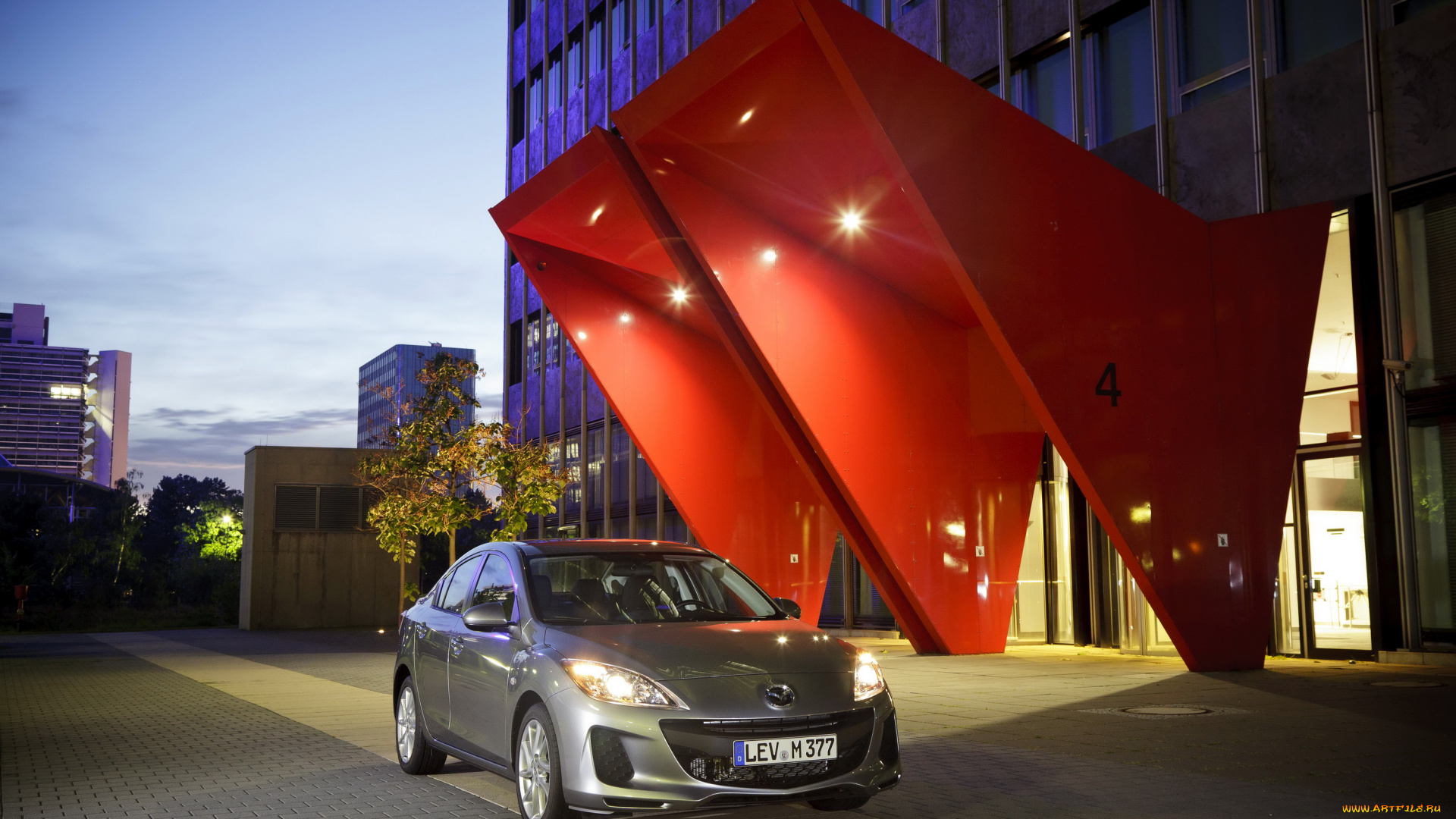 2011, mazda, sedan, автомобили, 3, улица, огни, ночь