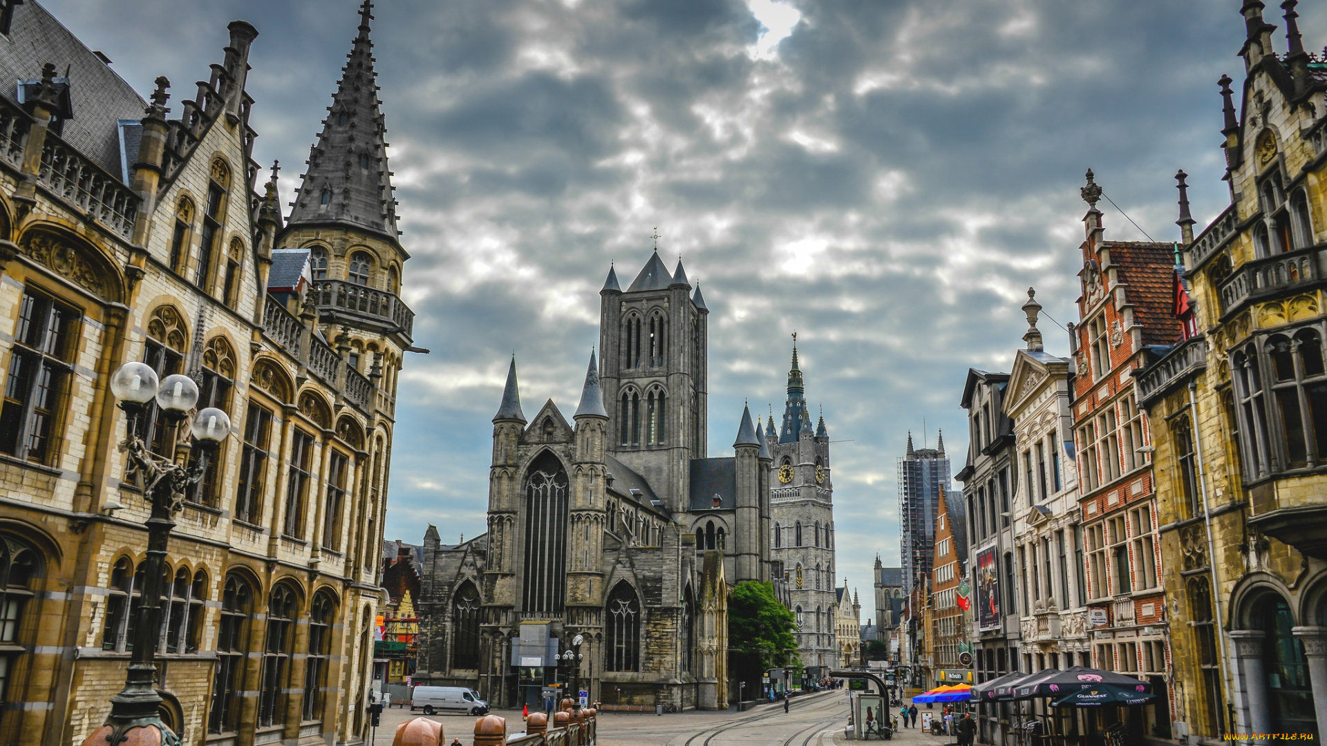 гент, бельгия, города, улицы, площади, набережные, архитектура