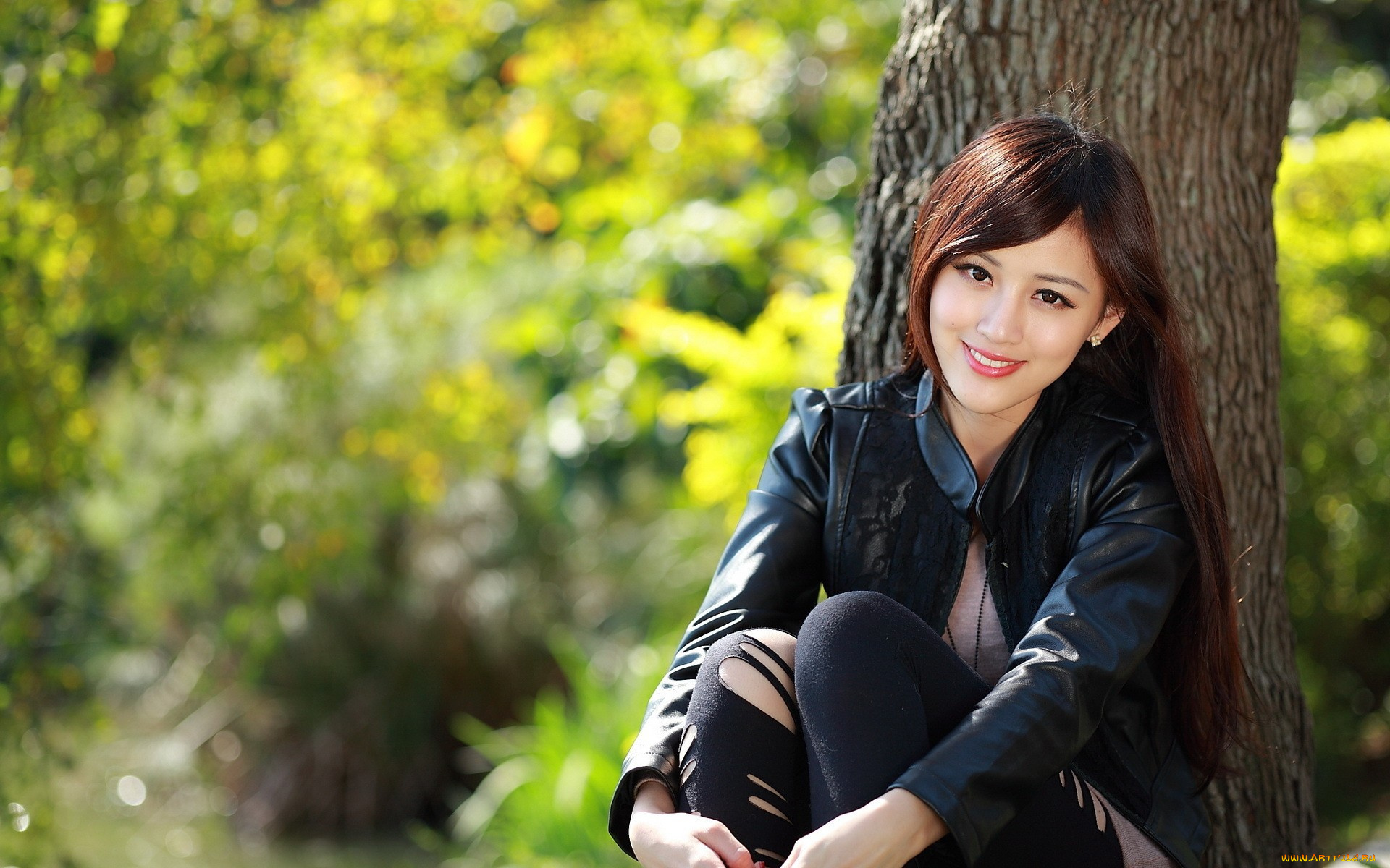 -Unsort, Азиатки, девушки, unsort, азиатки, дерево