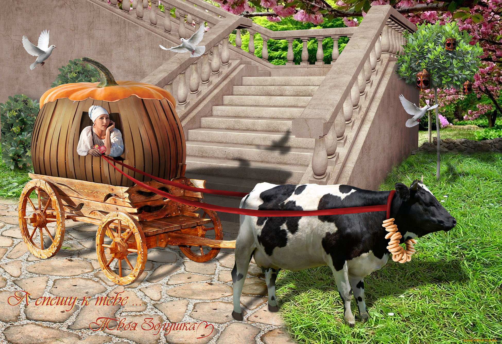 разное, компьютерный, дизайн, карета