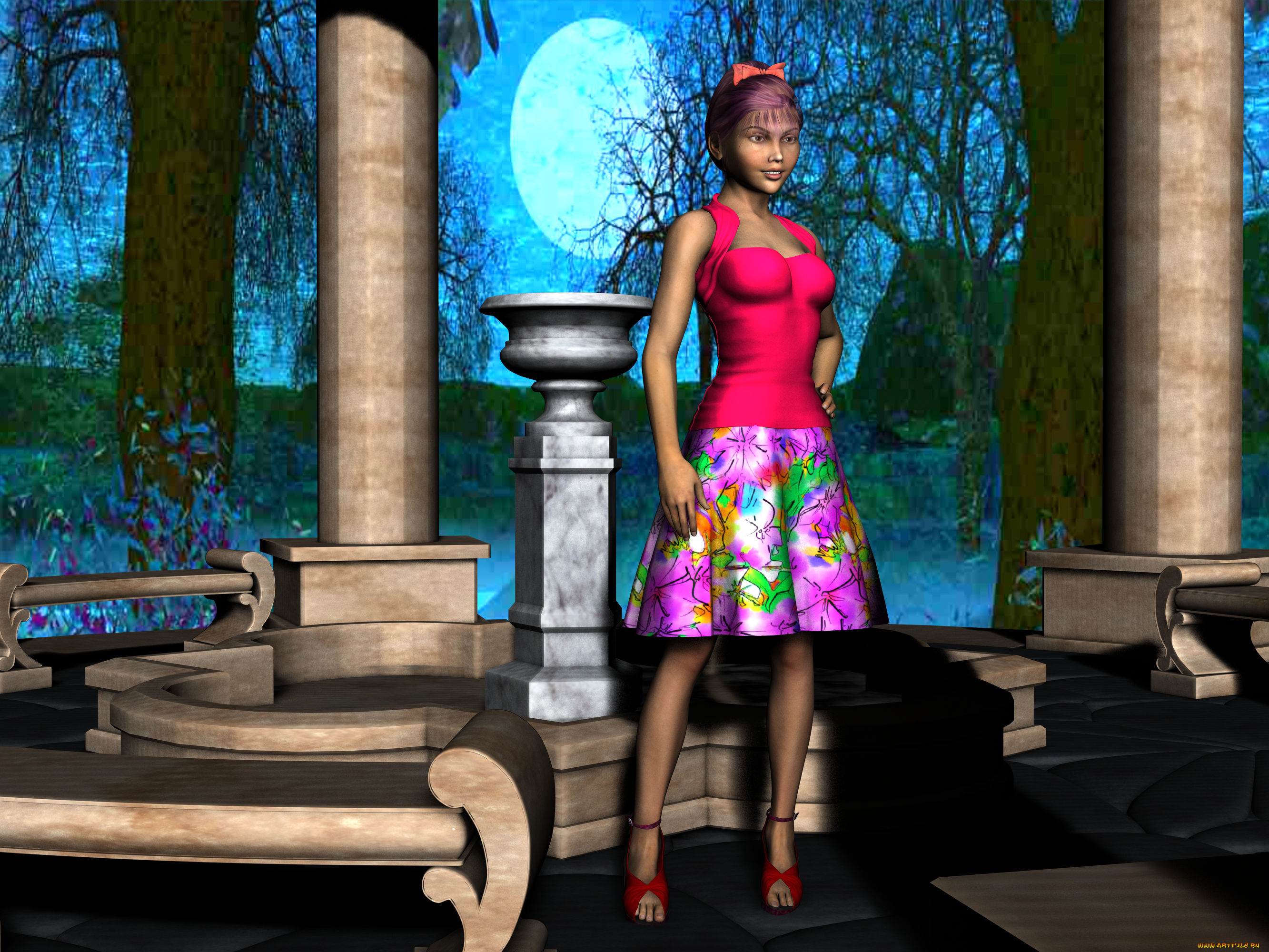 3д, графика, people, люди, девушка