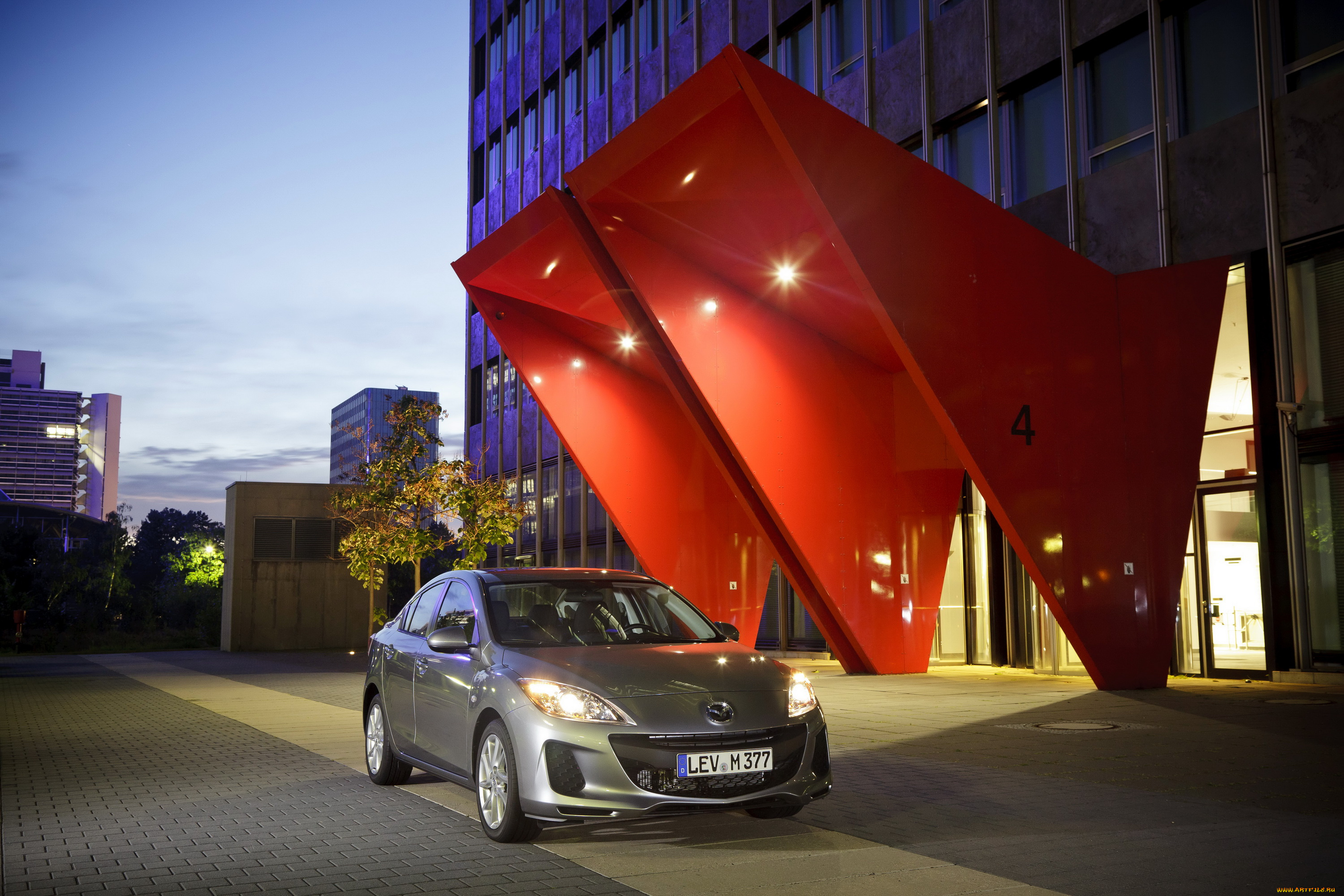 2011, mazda, sedan, автомобили, 3, улица, огни, ночь