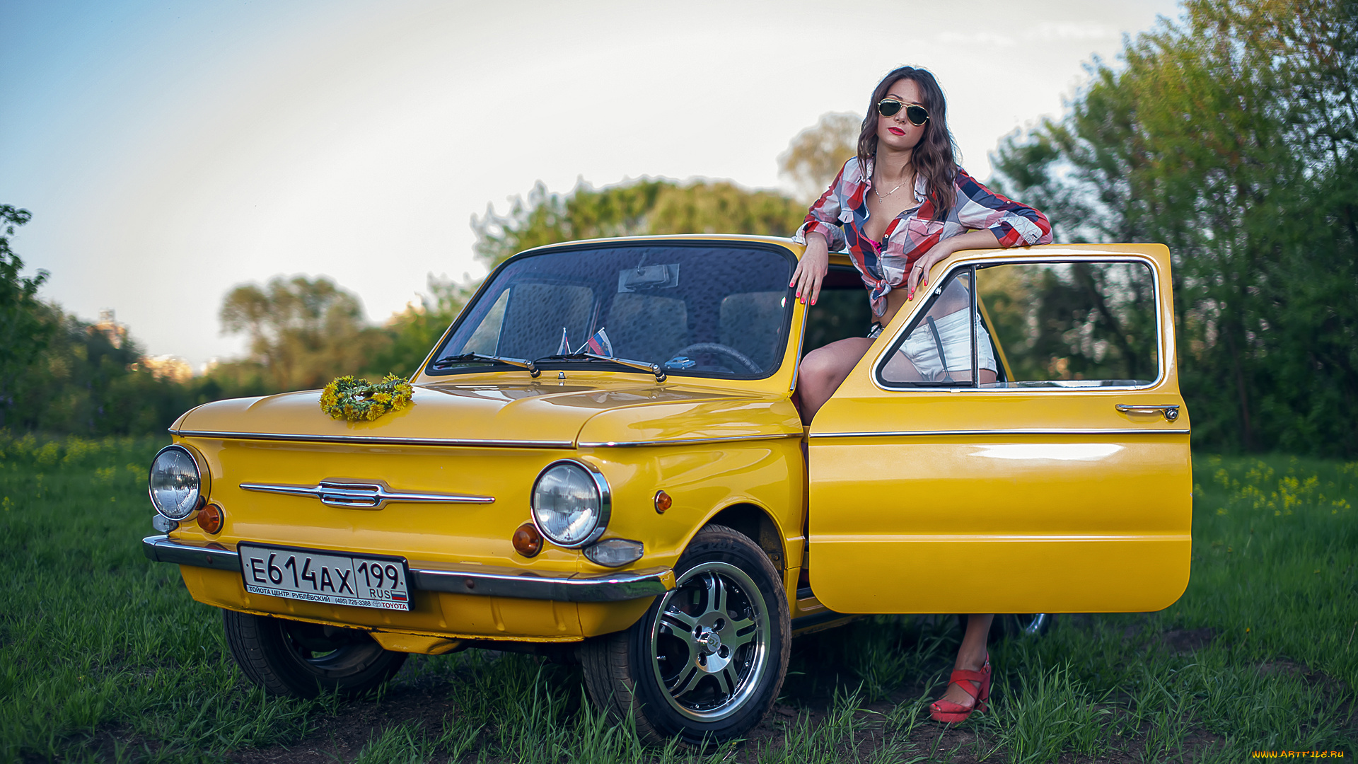 автомобили, авто, с, девушками, заз