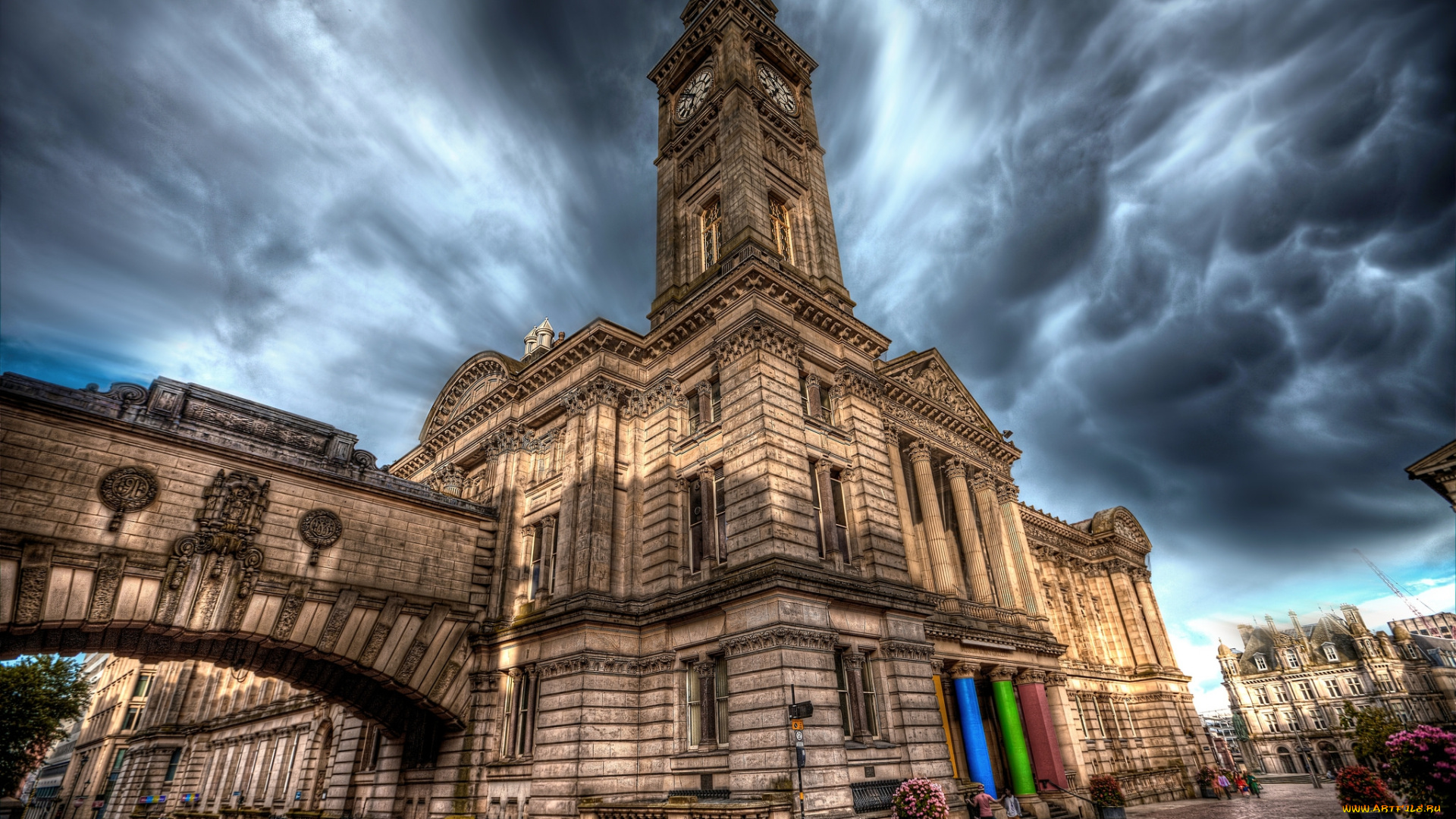 birmingham, -, city, hall, города, -, здания, , дома, здание, площадь