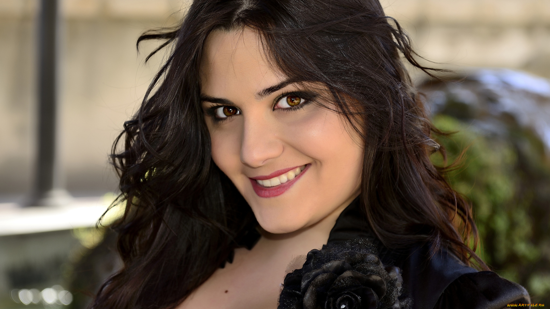 девушки, -unsort, , лица, , портреты, прическа, улыбка, лицо