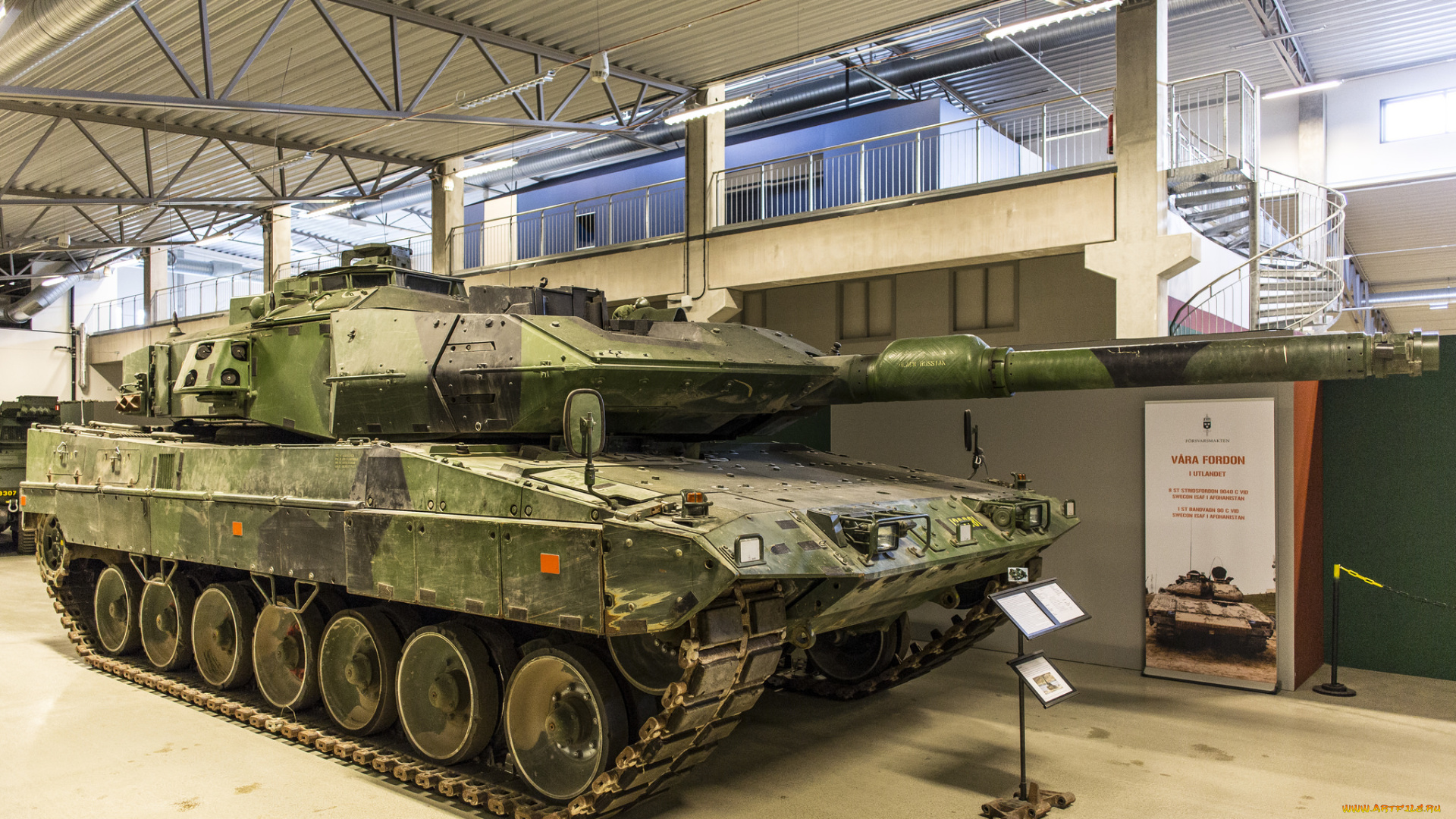 leopard, 2, s, strv, 122, техника, военная, техника, экспозиция, музей