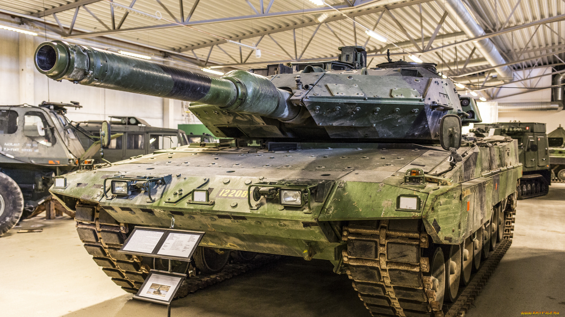 leopard, 2, s, strv, 122, техника, военная, техника, музей, экспозиция