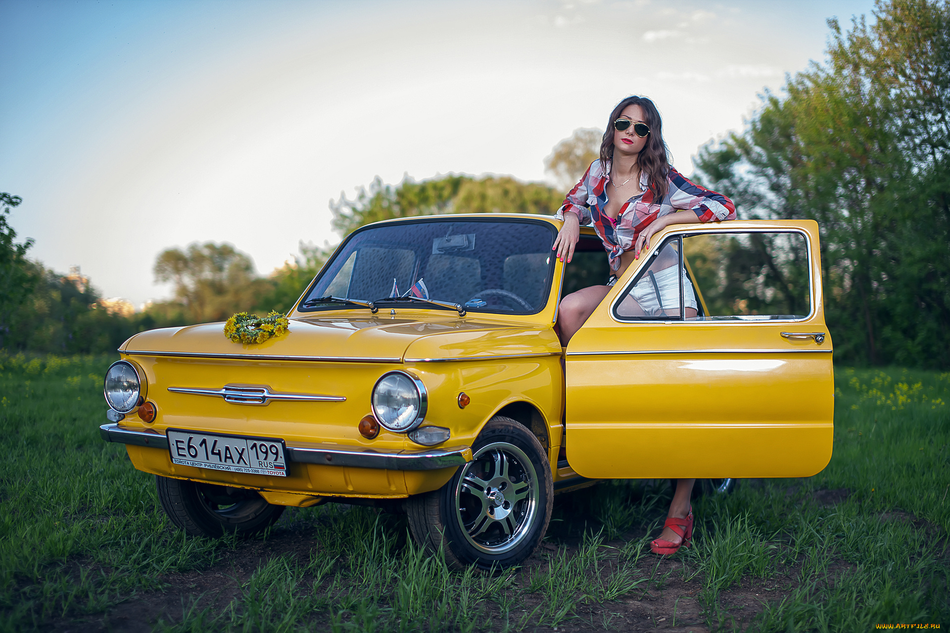 автомобили, авто, с, девушками, заз