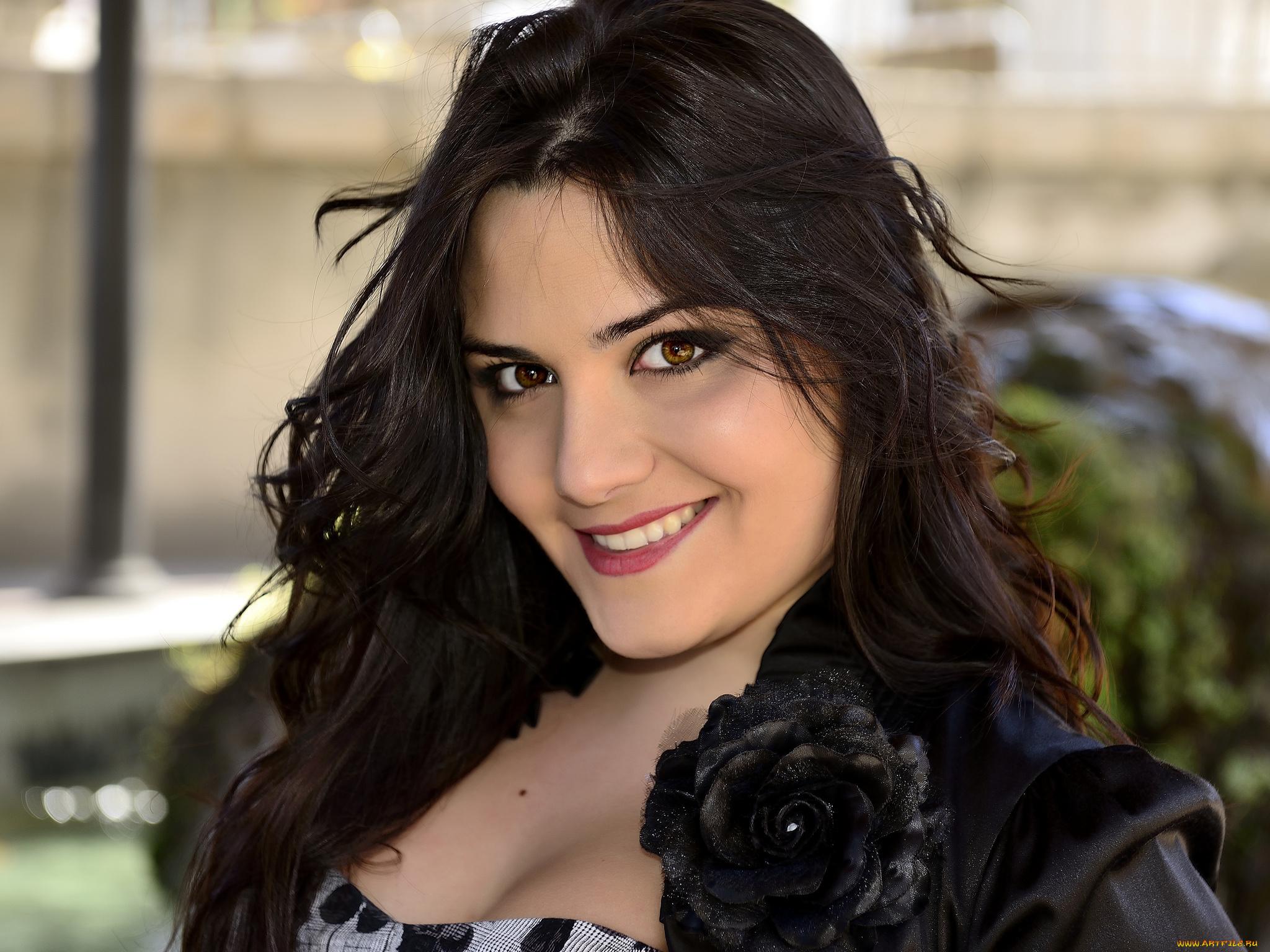 девушки, -unsort, , лица, , портреты, прическа, улыбка, лицо