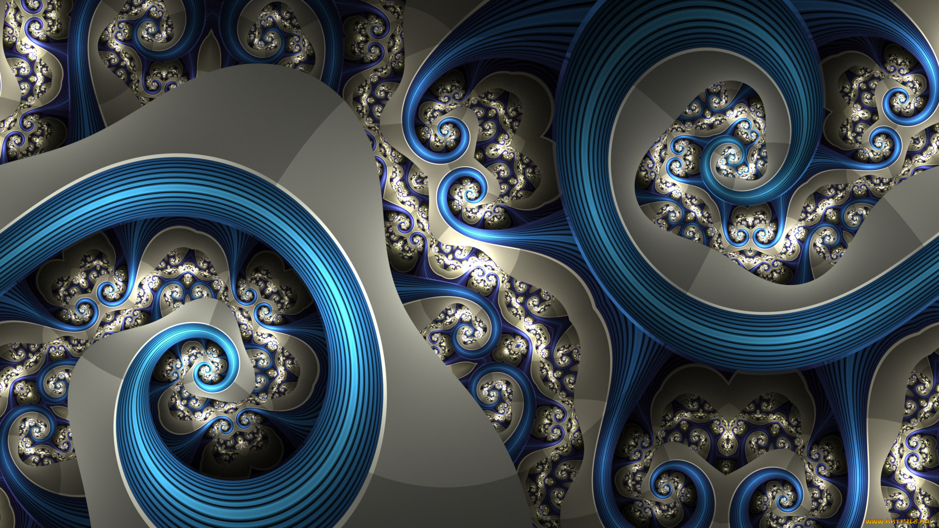3д, графика, фракталы, , fractal, фон, узор, цвета