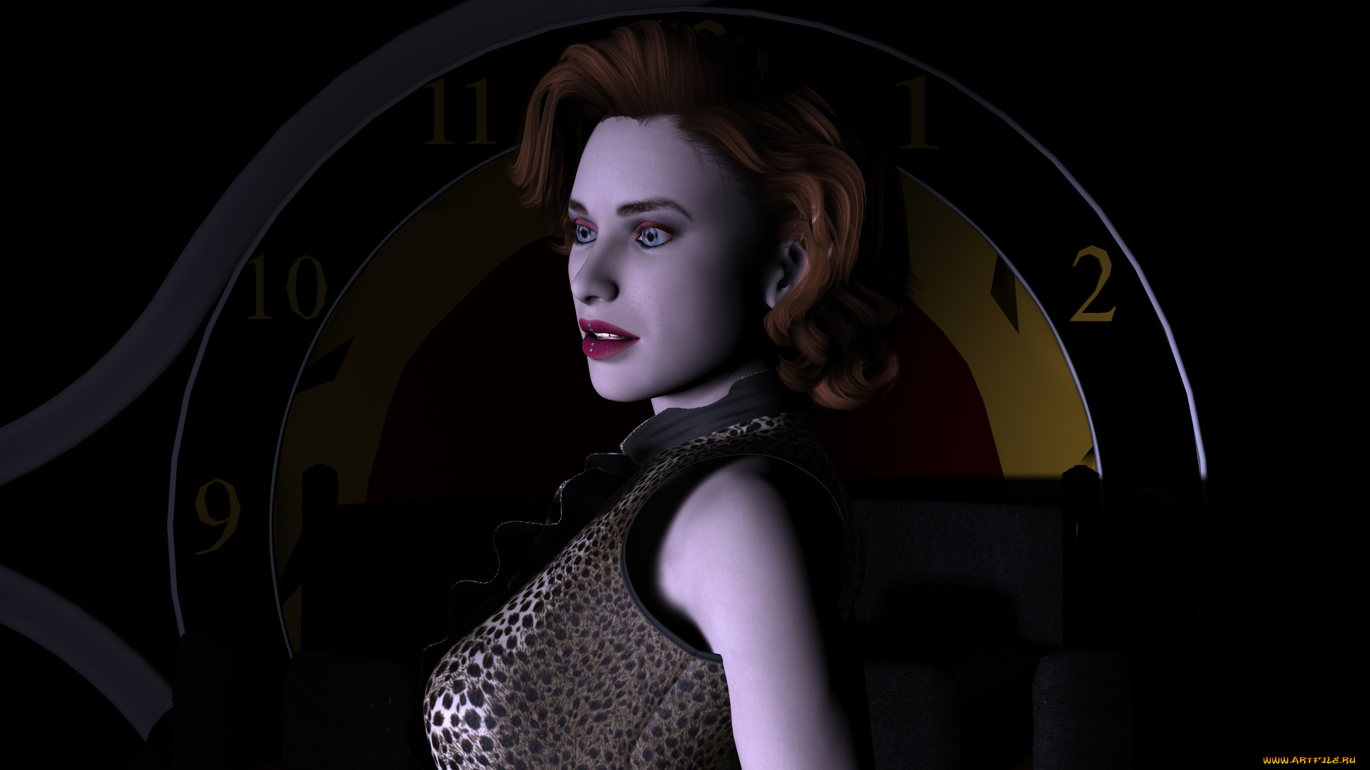 3д, графика, портрет, , portraits, взгляд, фон, девушка