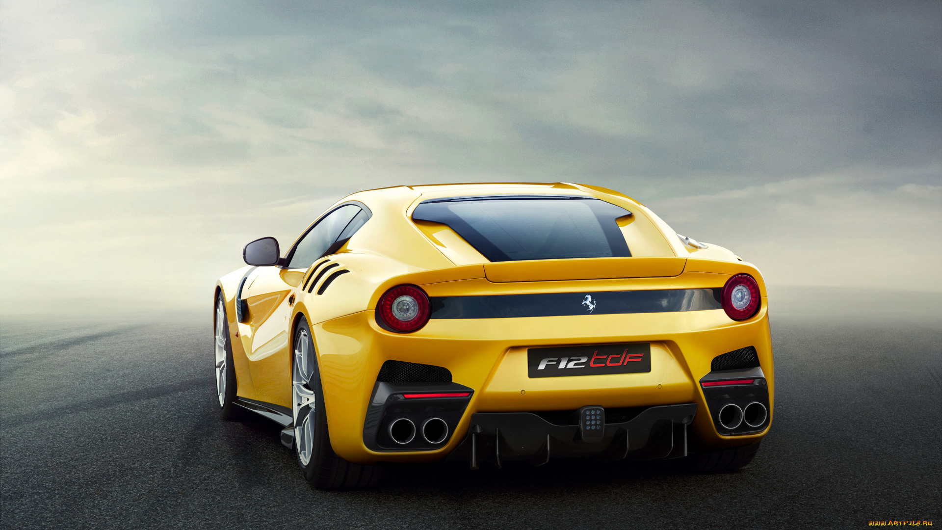 автомобили, ferrari, желтый, 2015г, f12tdf