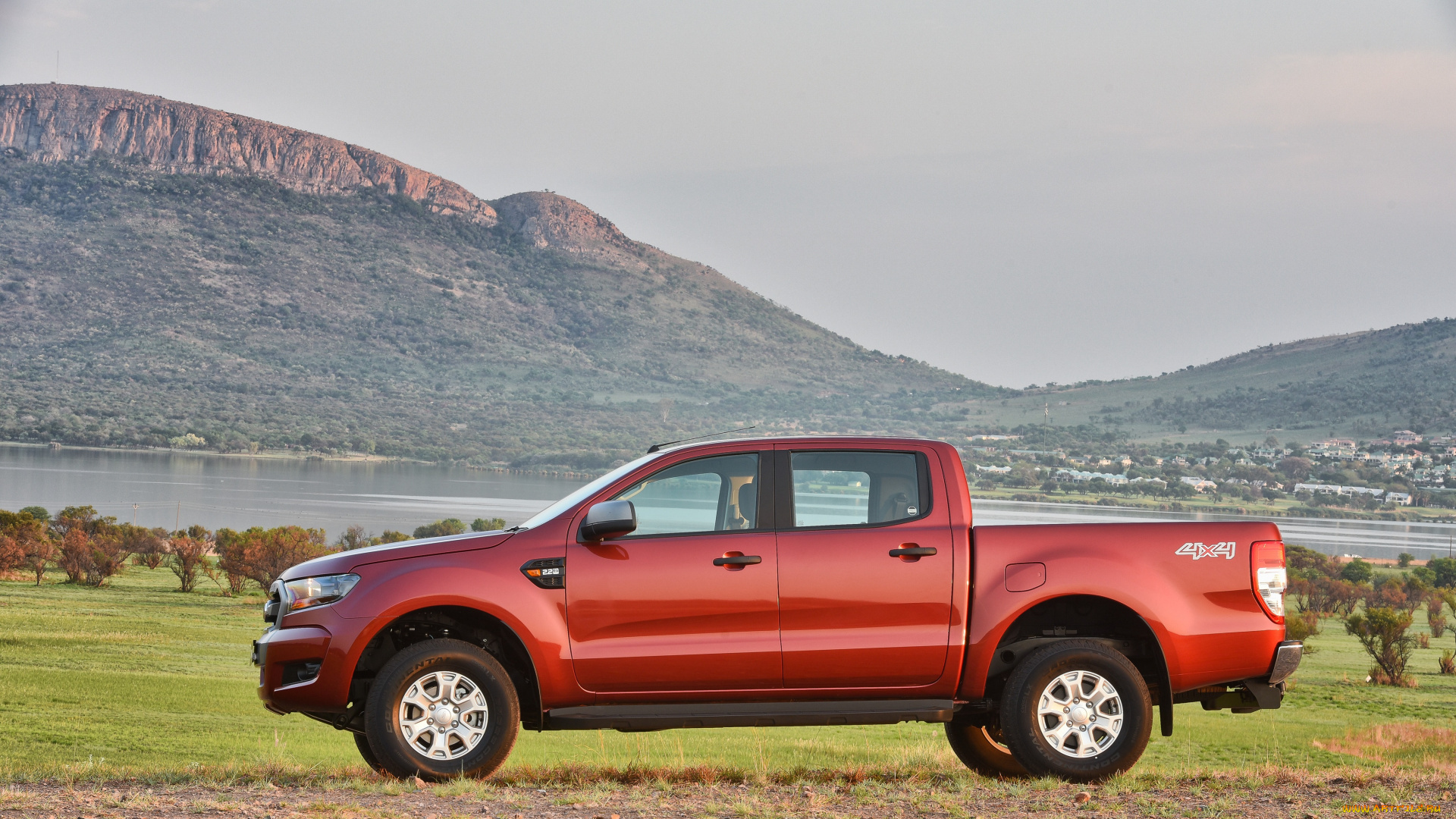 автомобили, ford, double, za-spec, cab, ranger, xls, красный, 2015г