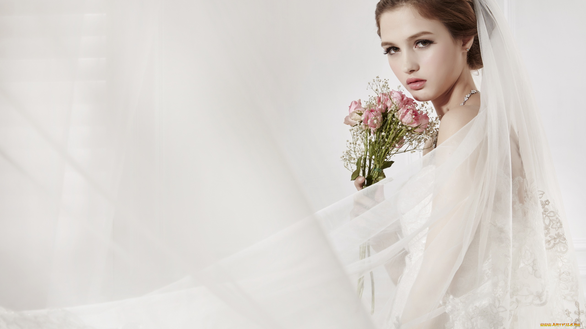 девушки, -unsort, , брюнетки, , шатенки, девушка, взгляд, невеста