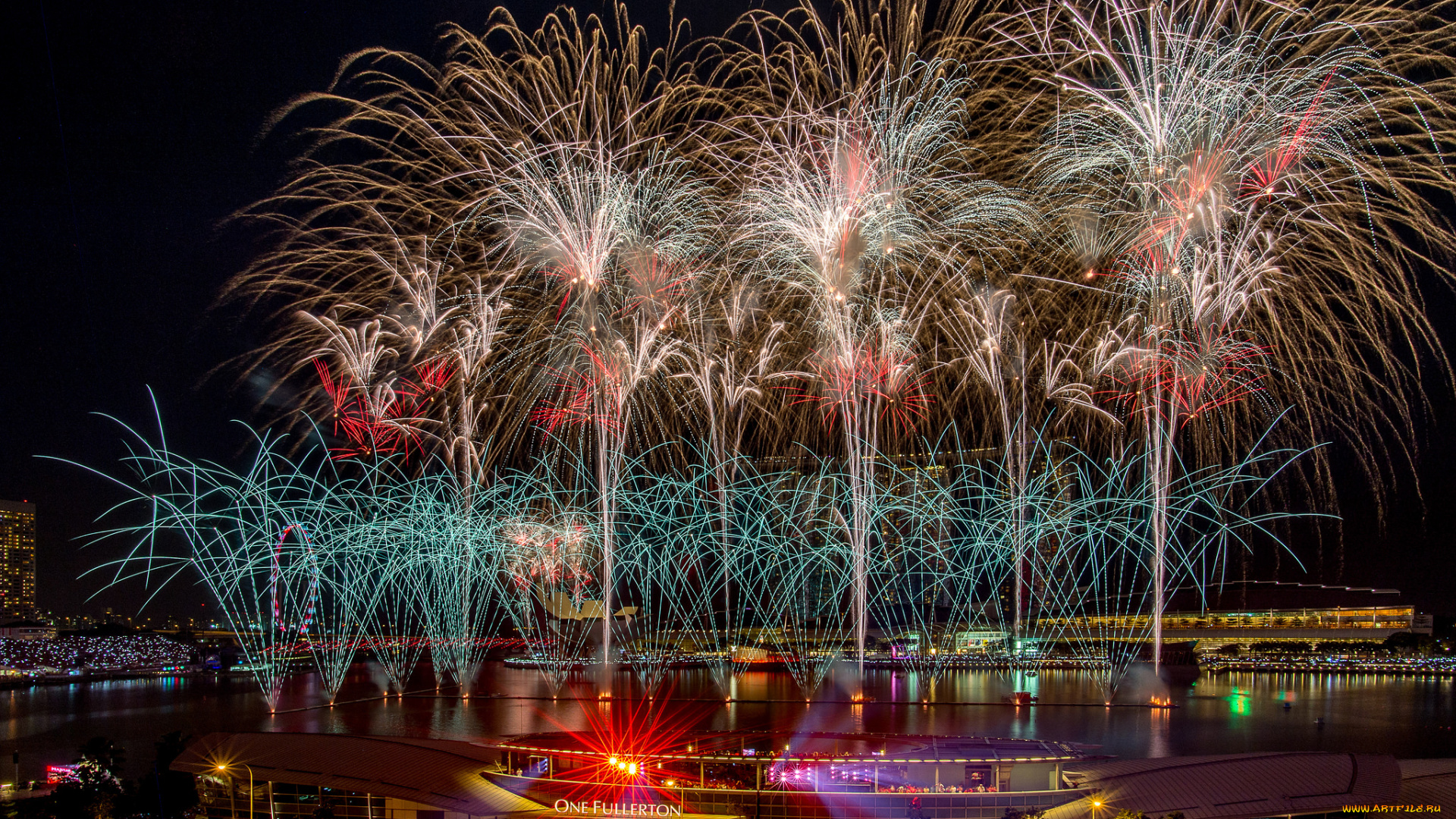 разное, салюты, , фейерверки, ночь, фейерверк