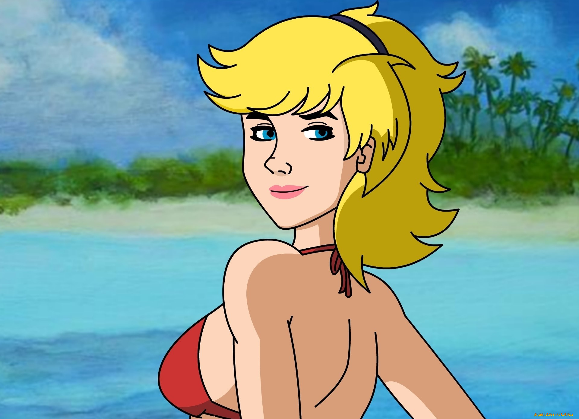 векторная, графика, девушки, , girls, фон, взгляд, девушка