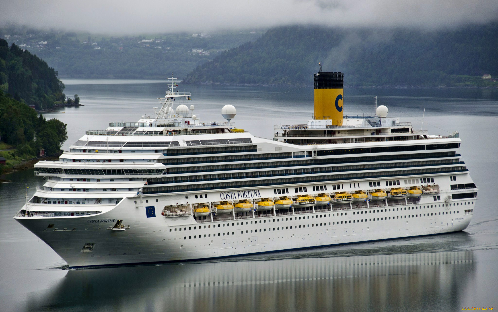 costa, fortuna, корабли, лайнеры, круизный, лайнер