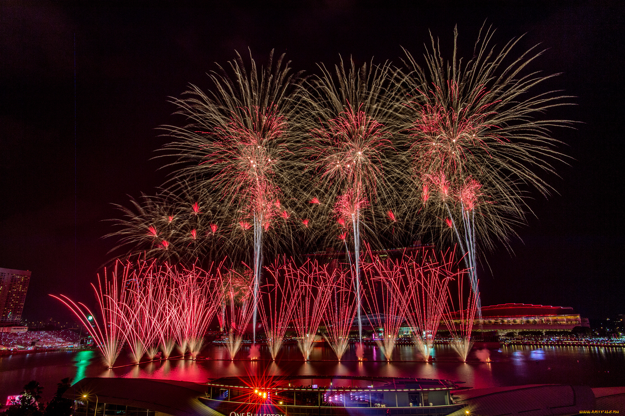 разное, салюты, , фейерверки, ночь, фейерверк