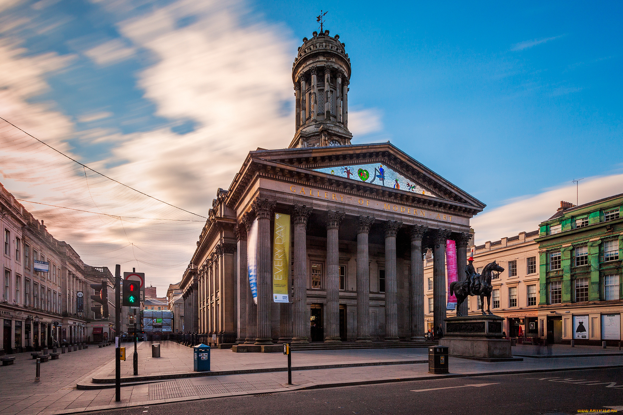 glasgow, , scotland, города, -, улицы, , площади, , набережные, здание, площадь