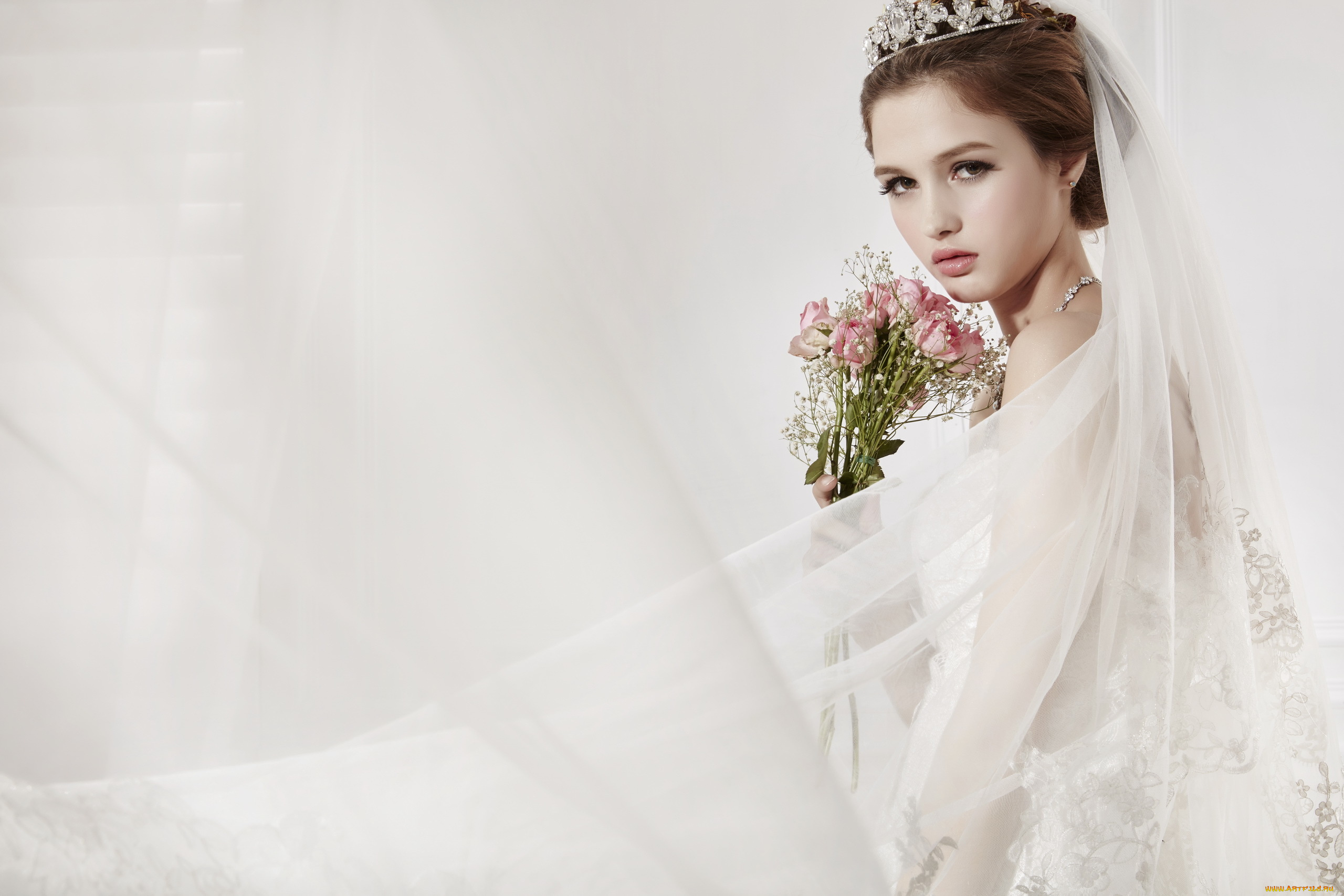 девушки, -unsort, , брюнетки, , шатенки, девушка, взгляд, невеста