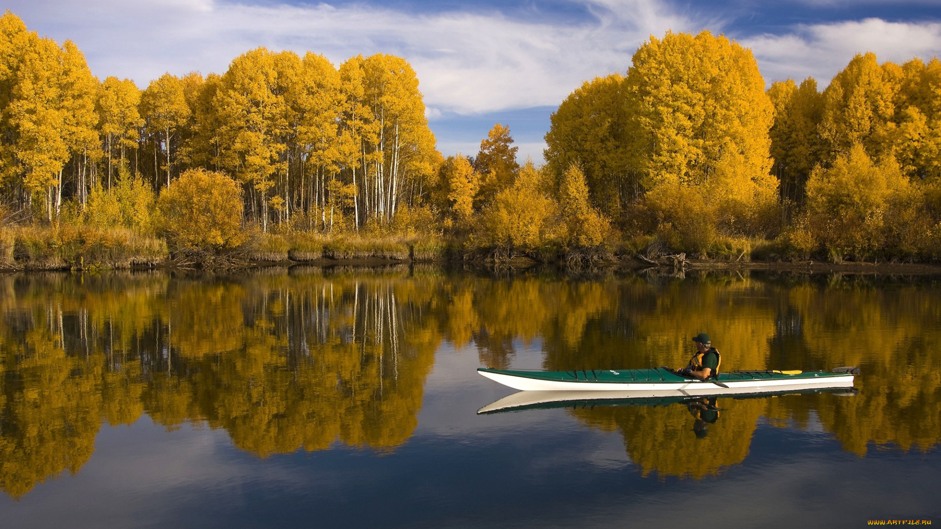 корабли, лодки, , шлюпки, лодка, озеро, лес, осень