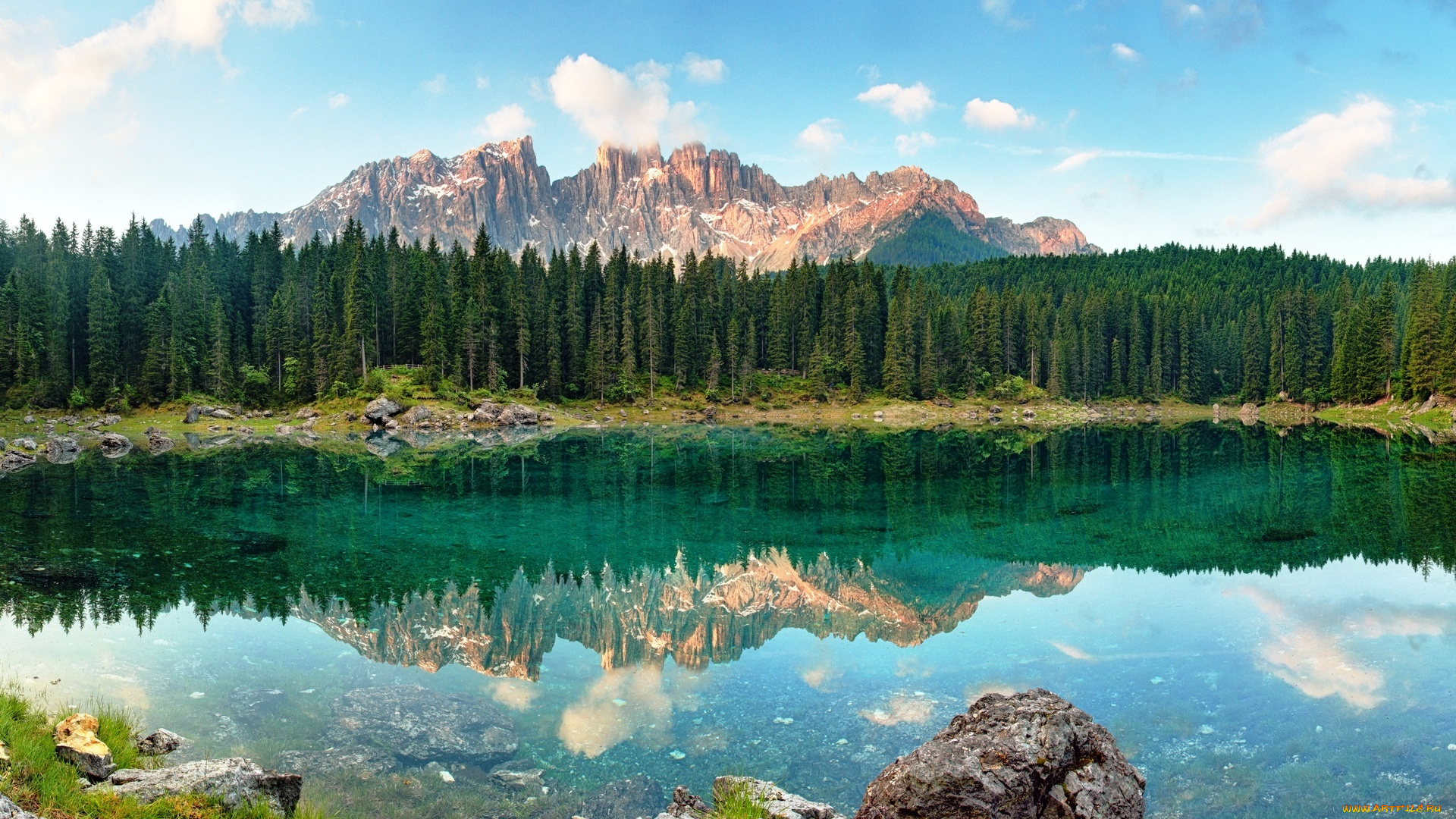 природа, реки, озера, горы, камни, озеро, лес