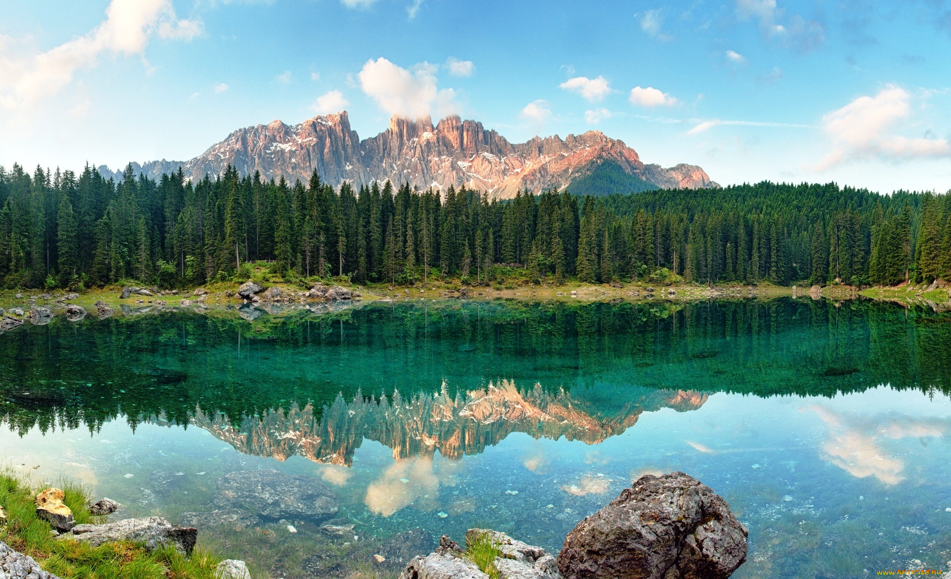 природа, реки, озера, горы, камни, озеро, лес