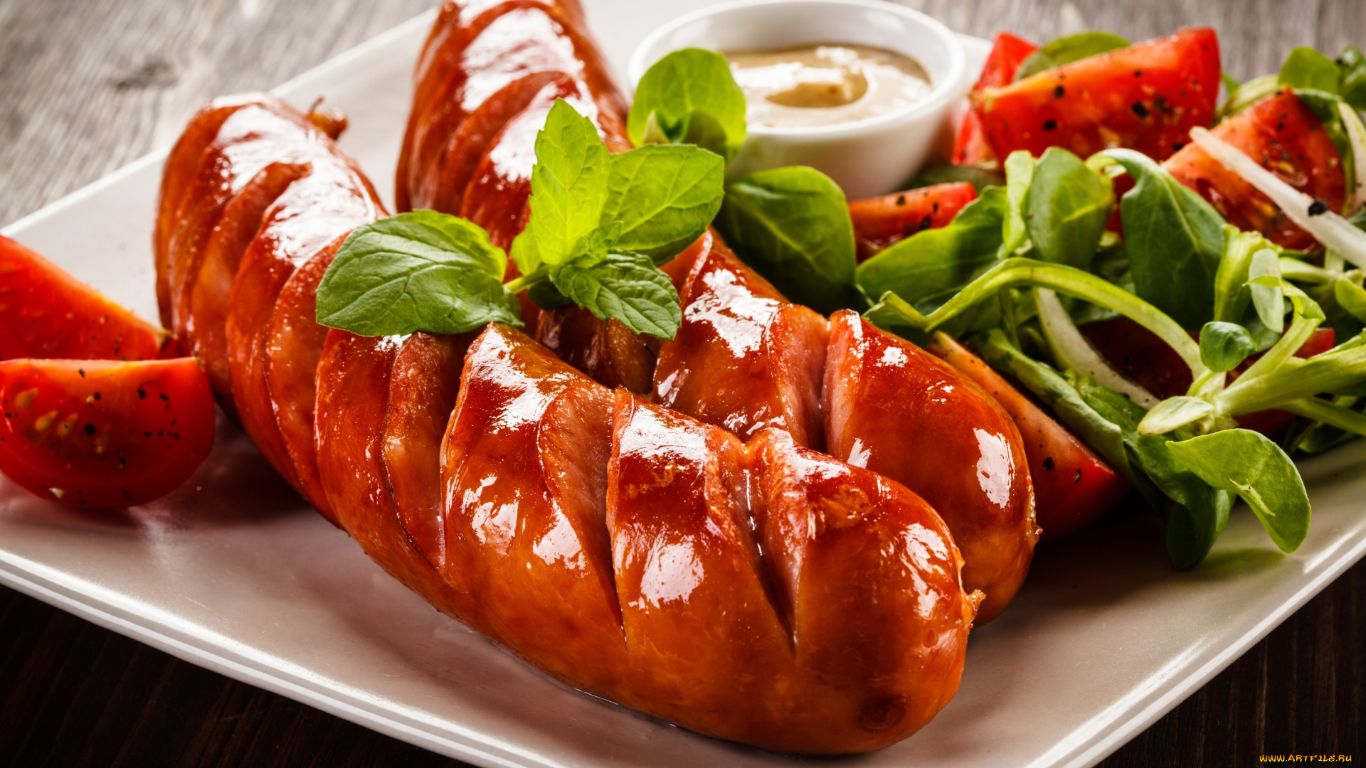 еда, шашлык, , барбекю, сосиски, гриль, зелень, горчица, томат, помидоры