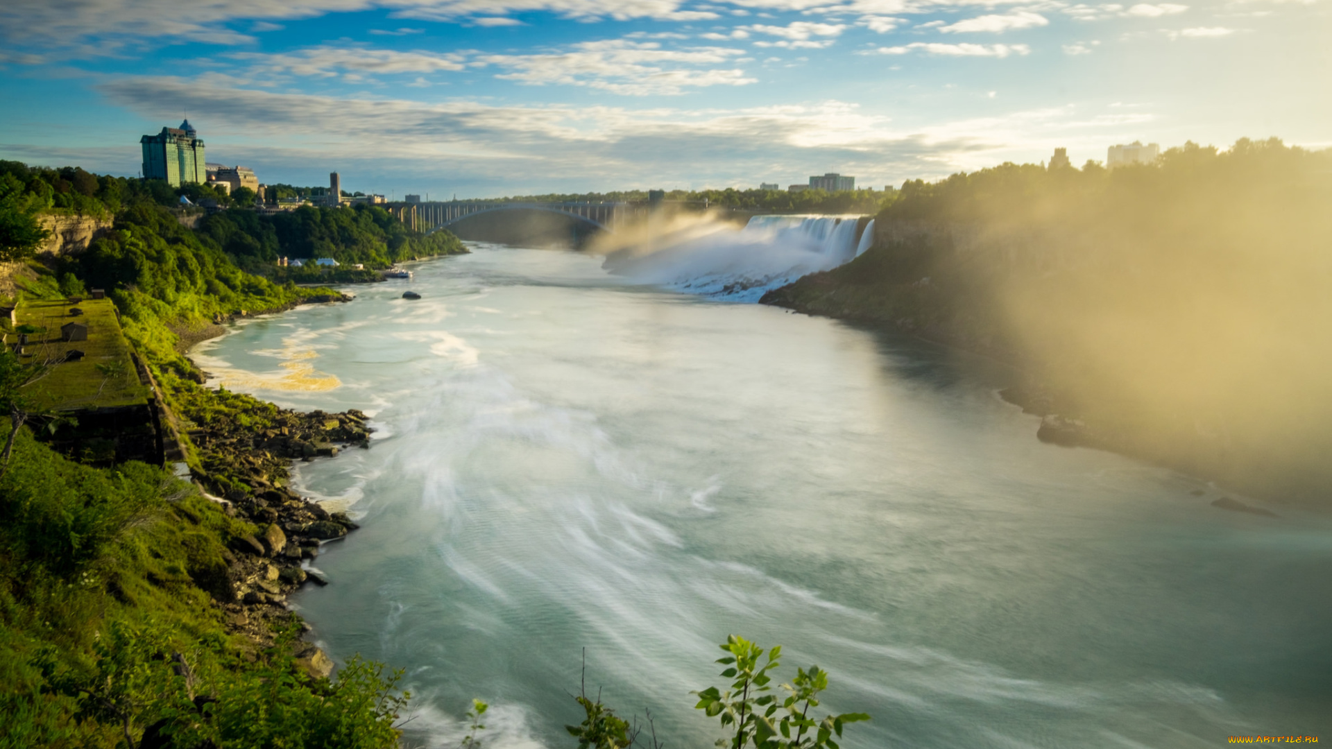 niagara, falls, , ca, природа, водопады, простор